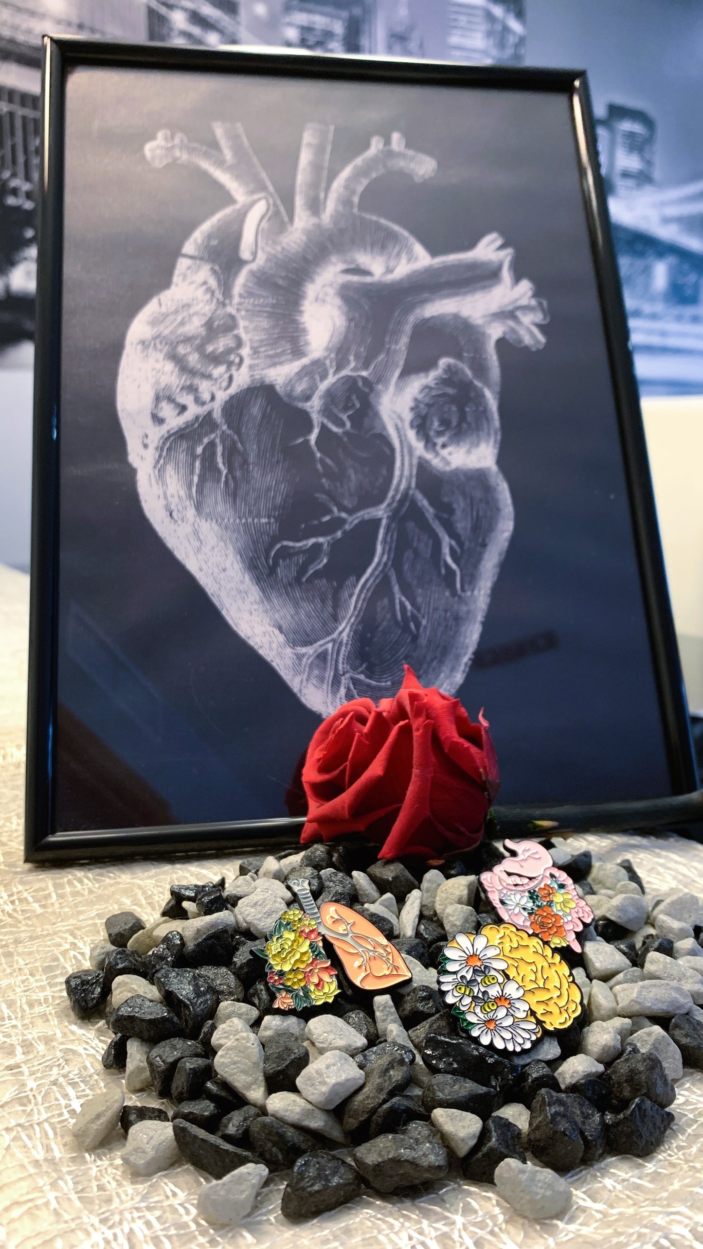 Set de 3 Pins Anatómicos “Vital Bloom” | Surreal Anatomy Pin Set 1:1 Limited Edition