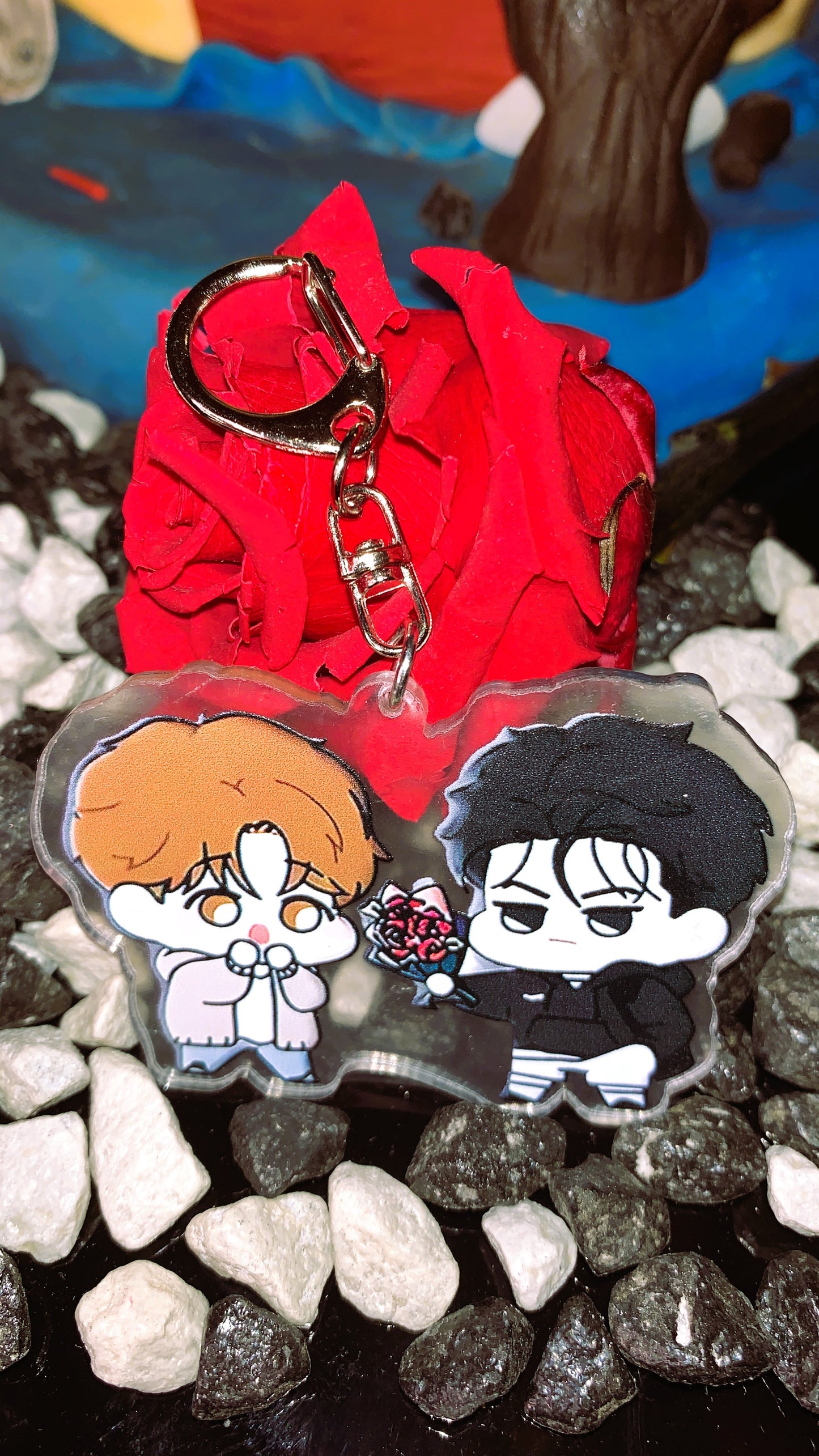 🔗 Llavero Jinx BL – Kim Dan & Joo Jaekyung Chibi | Acrílico Premium Edición Fans