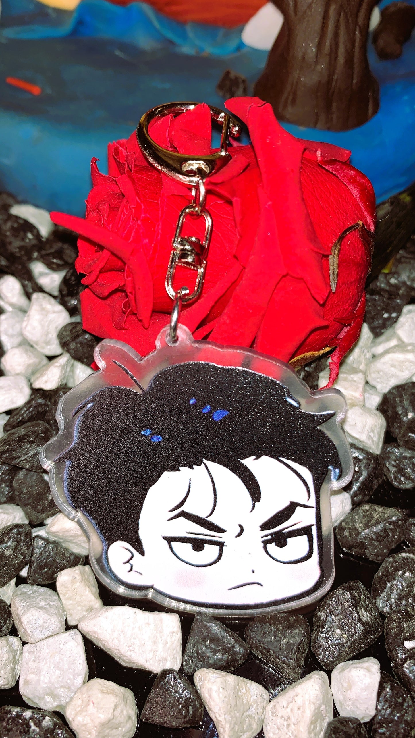 🔥 Keychain “Jaekyung Face” | Llavero Acrílico Chibi Jaekyung – Jinx BL Yaoi Merch 🖤 | Limited Edition