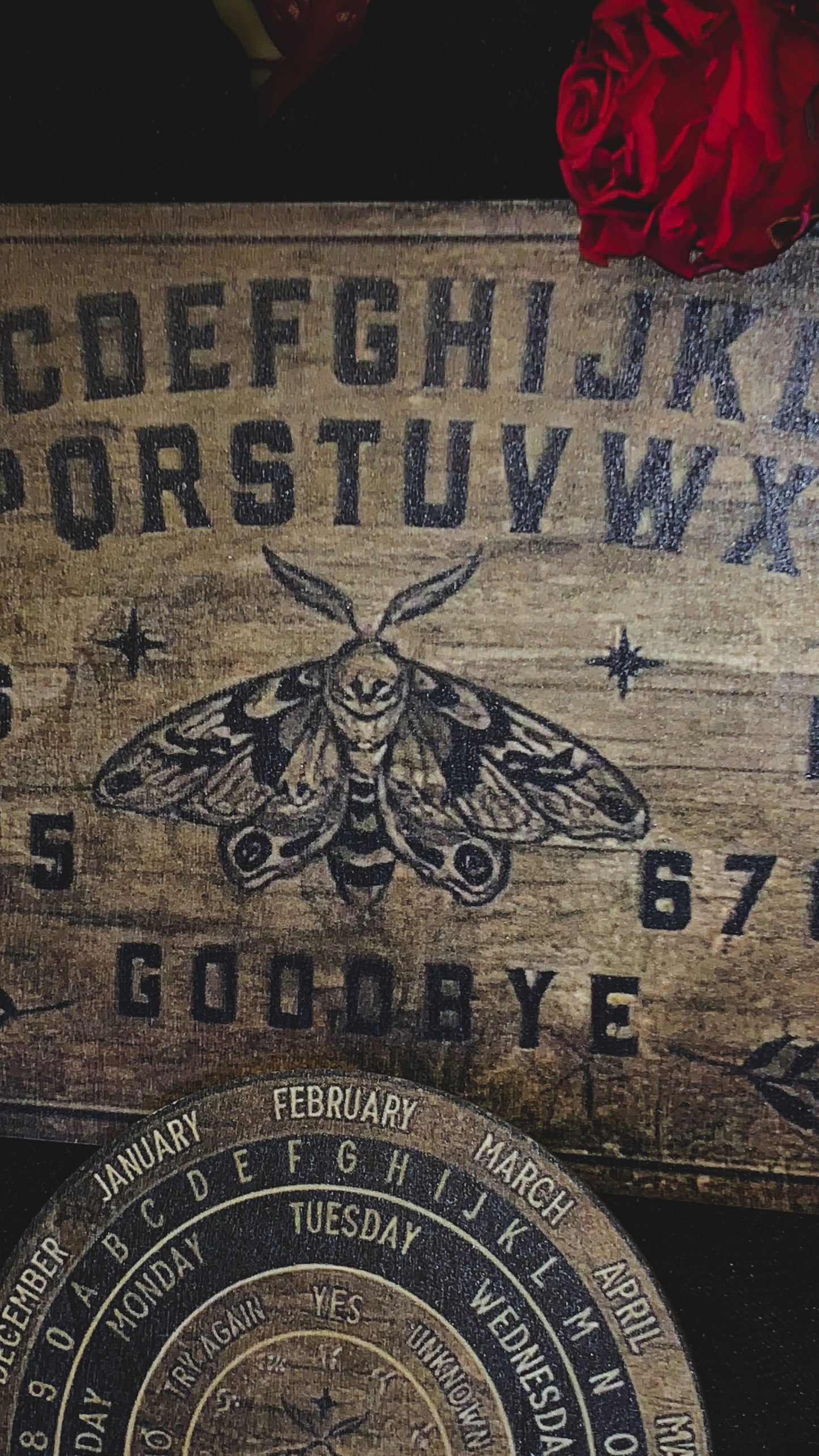 🔮 Planchette “Ouija Spirit Key” | Gothic Ouija Pointer ✝️ | Dark Occult Decoration Limited Edition 1:1