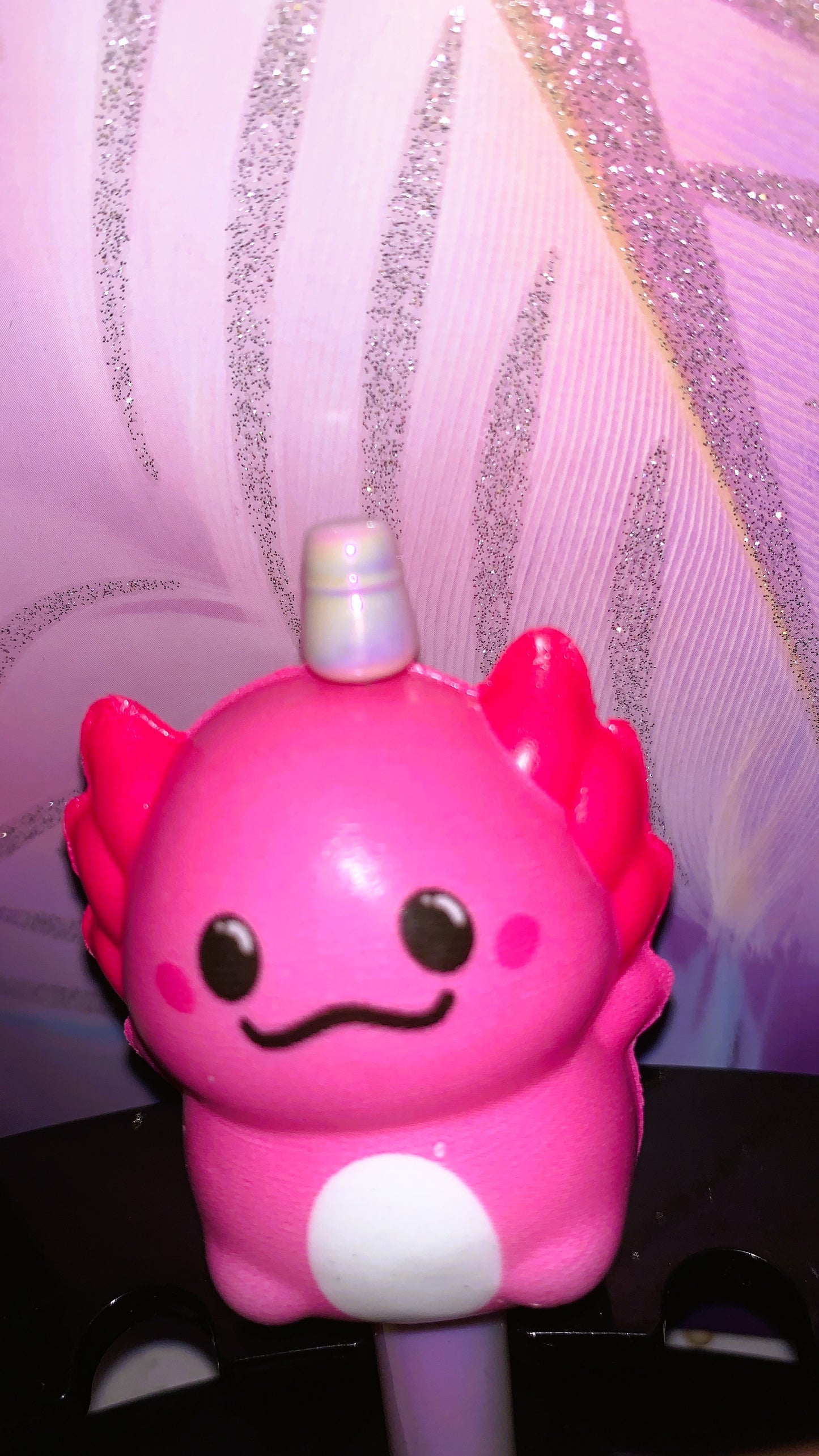 🩷 Bolígrafo Ajolote Squishy | Axolotl Squishy Pen – Cute Kawaii Antistress Edition 🌈✨ | Limited Colors