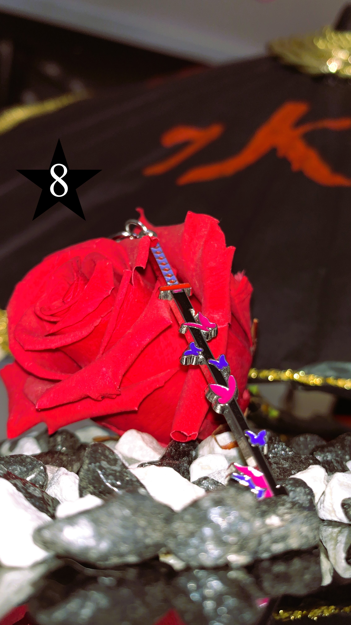 Pack Anime Completo – Llaveros & Mini Katanas Demon Slayer (8 piezas) | Set de Regalo Otaku para Cosplay & Coleccionistas