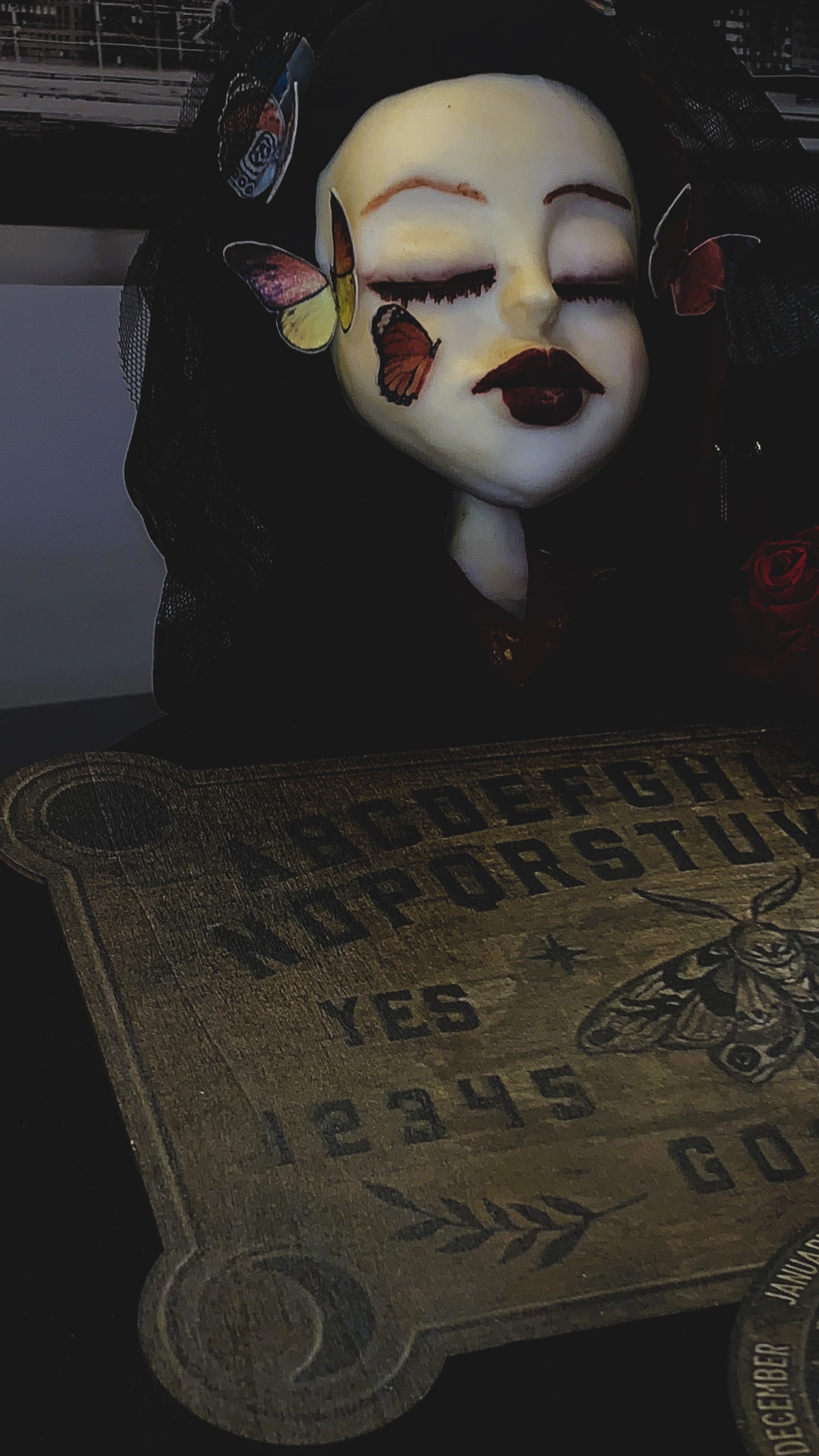 🕯️ Tablero Grande “Ouija Grand Deluxe” | Gothic Ouija Board Wall Art ⚜️ | Dark Occult Home Décor Limited Edition 1:1