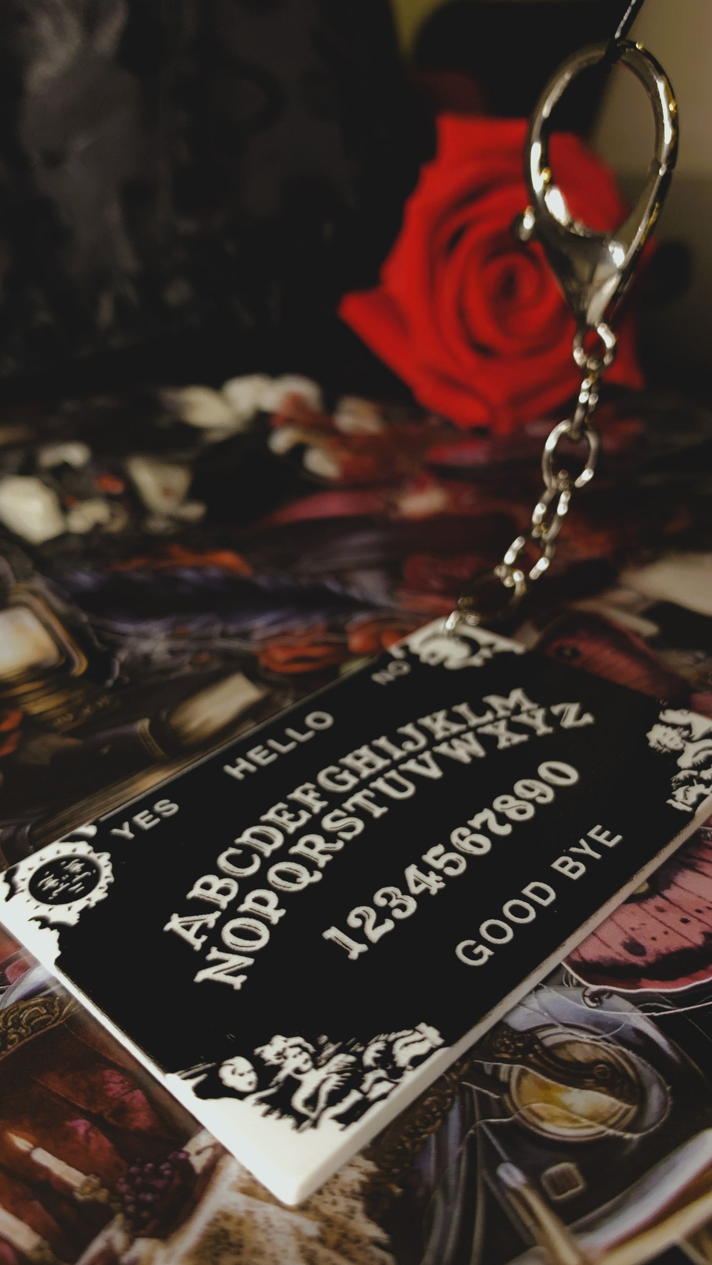 Estuche “Ouija Noir” | Gothic Ouija Board Pouch – Dark Anatomy Halloween Edition 🔮 | 1:1 Limited Edition