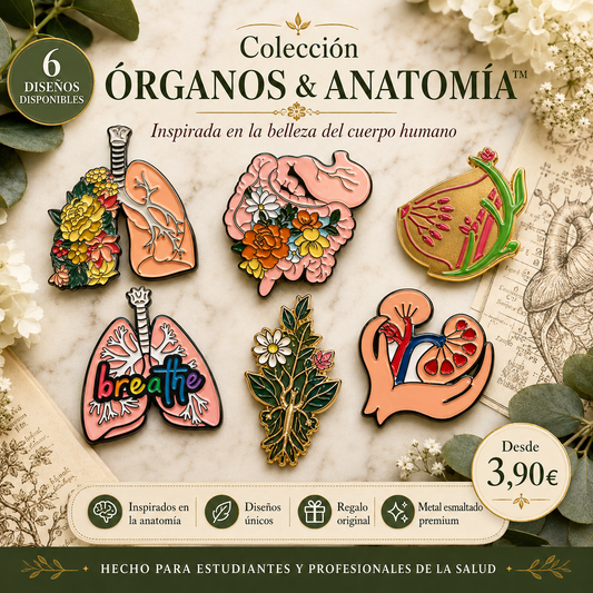 Pins “Órganos Internos” | Internal Organs Enamel Pin Collection – Limited 1:1 Edition | MedPins