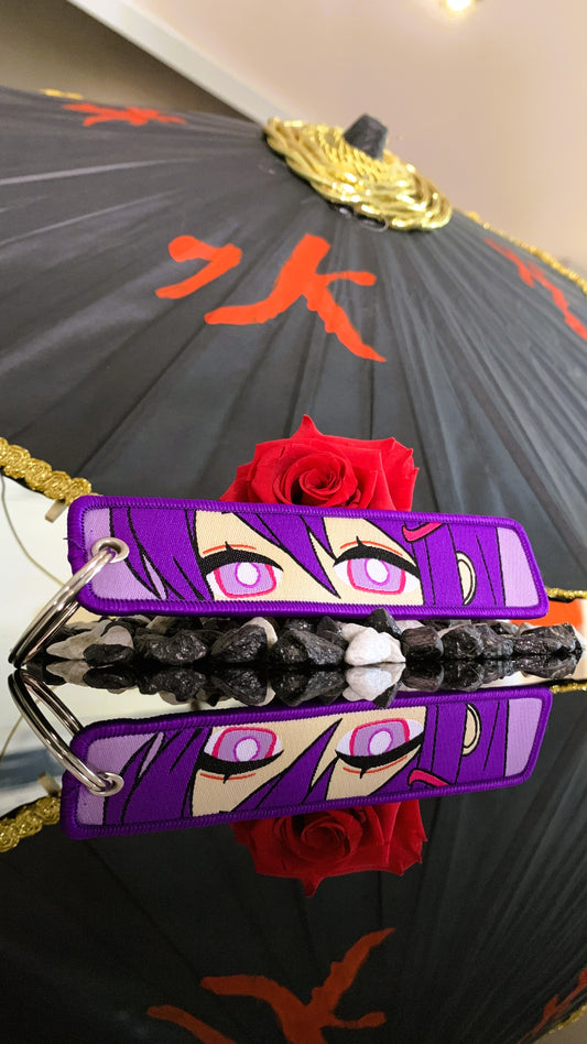 Tag de Tela Shinobu Kocho – Llavero Bordado Doble Cara | Coleccionable Demon Slayer & Regalo Cosplay