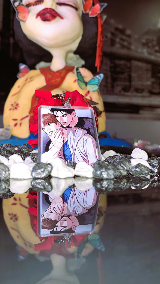 💘 Llavero “Jinx BL – Kim Dan & Jaekyung” | Acrylic Rect Keychain – Yaoi Manhwa Limited Edition 🔥