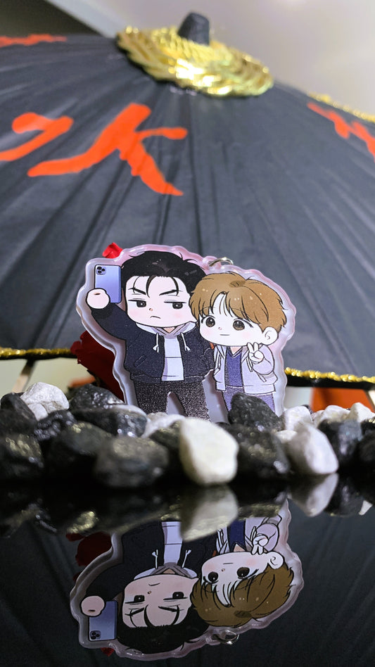 Llavero Jinx BL – Kim Dan & Joo Jaekyung Chibi Acrílico | Merch Yaoi, Webtoon & Manhwa