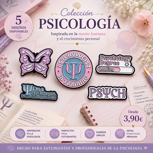 Pins de Psicología | Psychology Enamel Pin Collection | Limited 1:1 Edition | MedPins