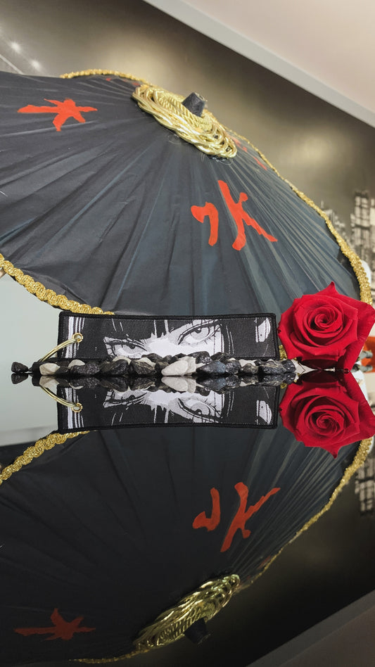 Tag de Tela Daki – Llavero Bordado Doble Cara | Coleccionable Demon Slayer & Regalo Cosplay