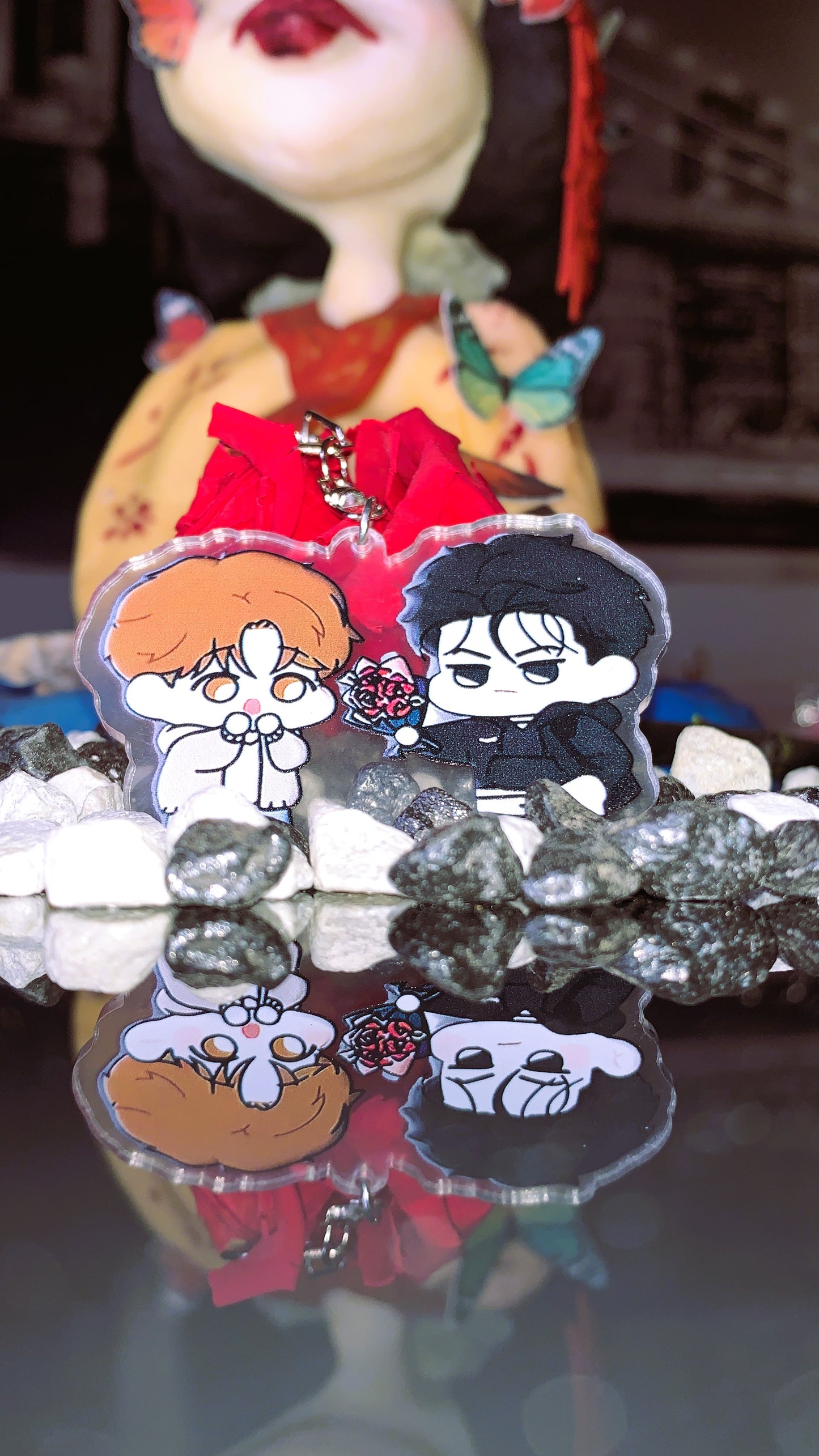 🔗 Llavero Jinx BL – Kim Dan & Joo Jaekyung Chibi | Acrílico Premium Edición Fans