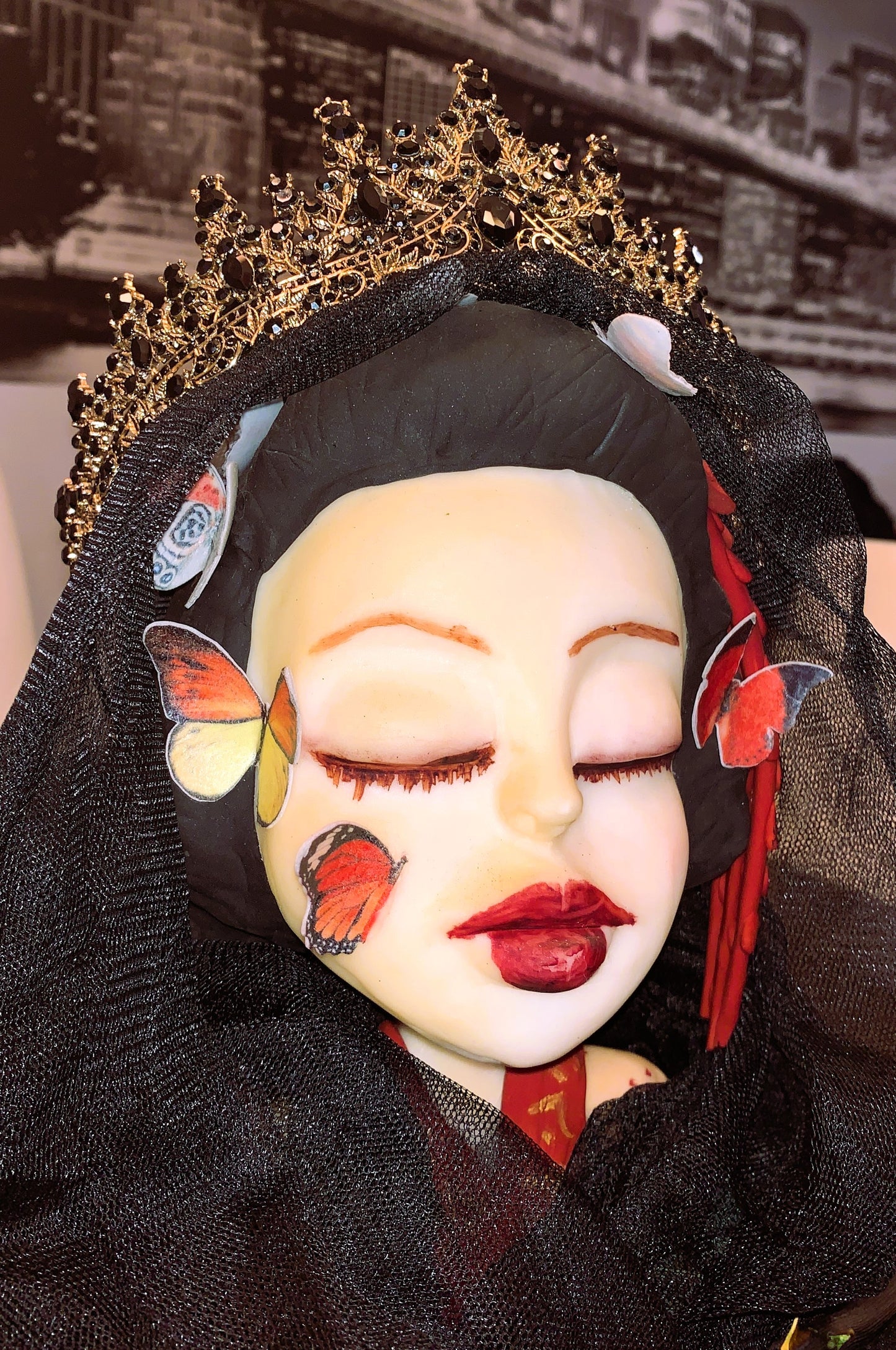 👑 Corona “Dark Empress” Dorada & Negra | Gothic Royal Crown ✨ | Luxury Halloween Edition | MedPins Limited 1:1