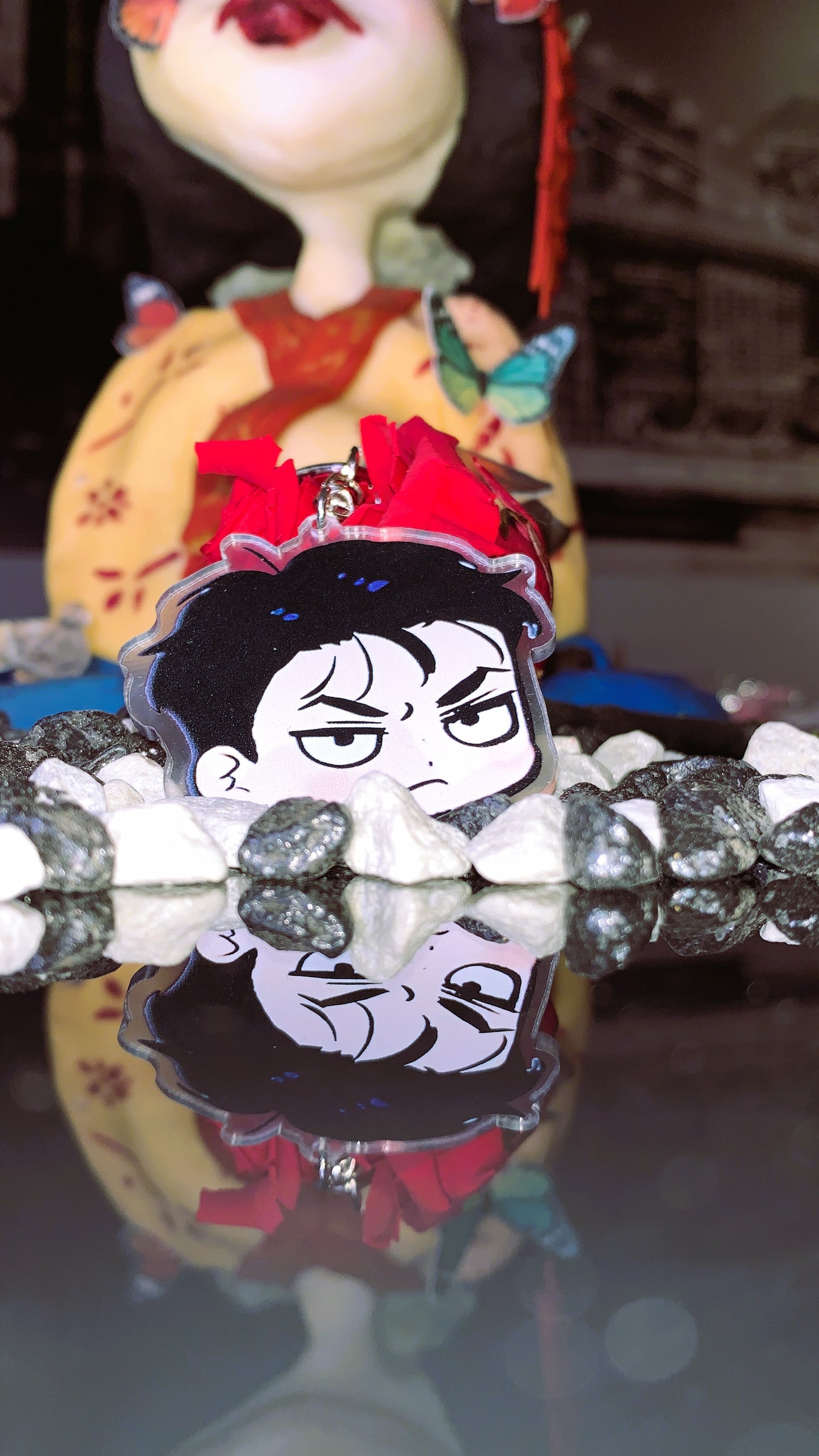 🔥 Keychain “Jaekyung Face” | Llavero Acrílico Chibi Jaekyung – Jinx BL Yaoi Merch 🖤 | Limited Edition