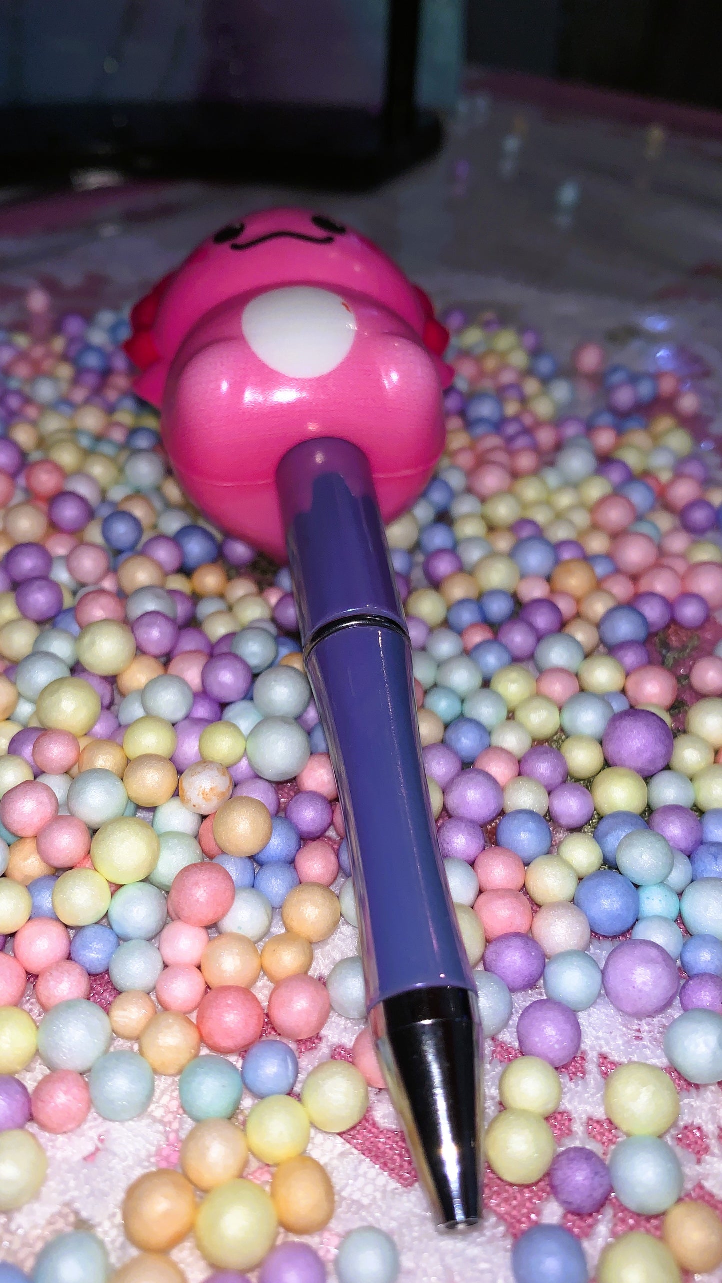 🩷 Bolígrafo Ajolote Squishy | Axolotl Squishy Pen – Cute Kawaii Antistress Edition 🌈✨ | Limited Colors