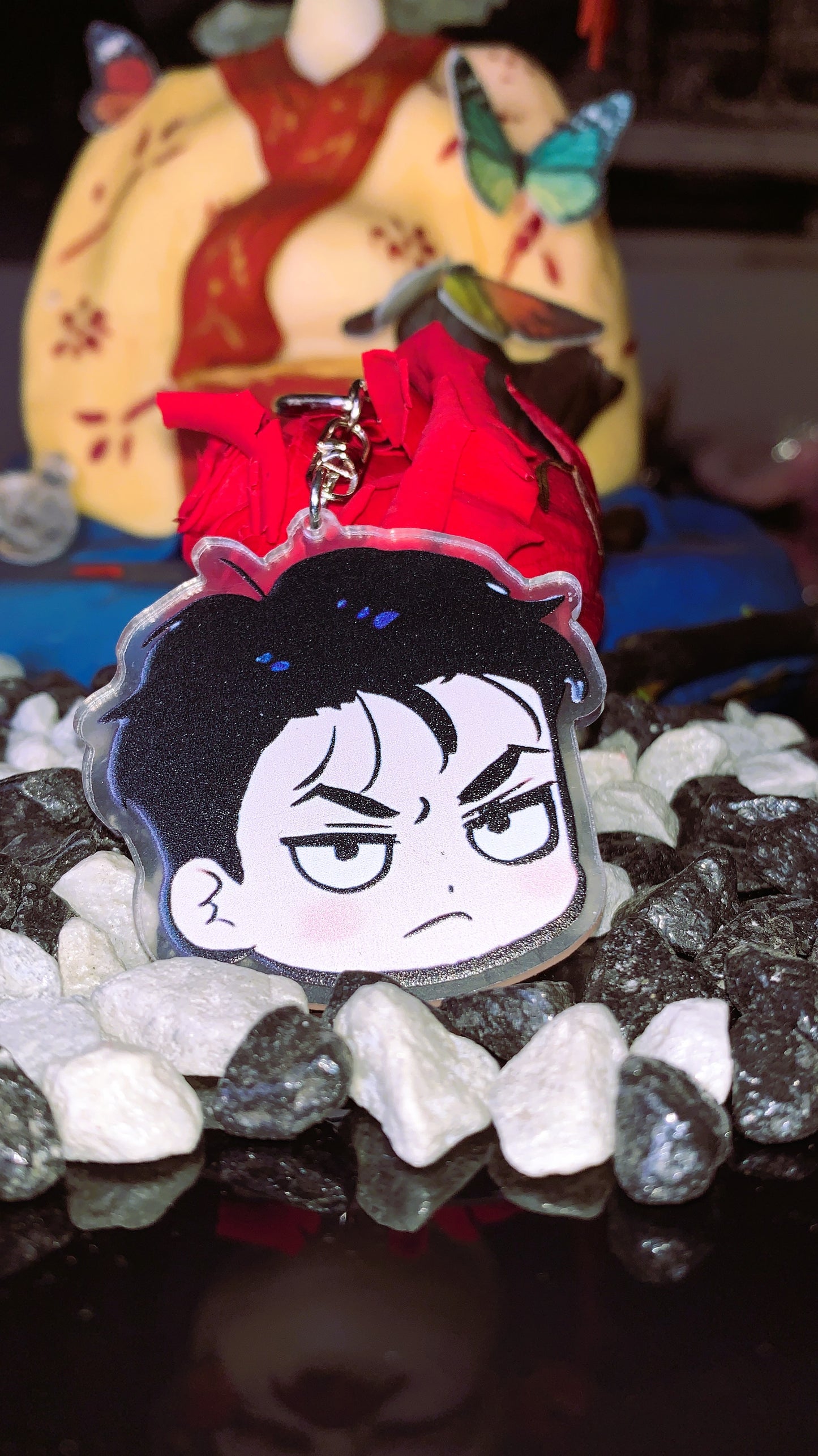 🔥 Keychain “Jaekyung Face” | Llavero Acrílico Chibi Jaekyung – Jinx BL Yaoi Merch 🖤 | Limited Edition