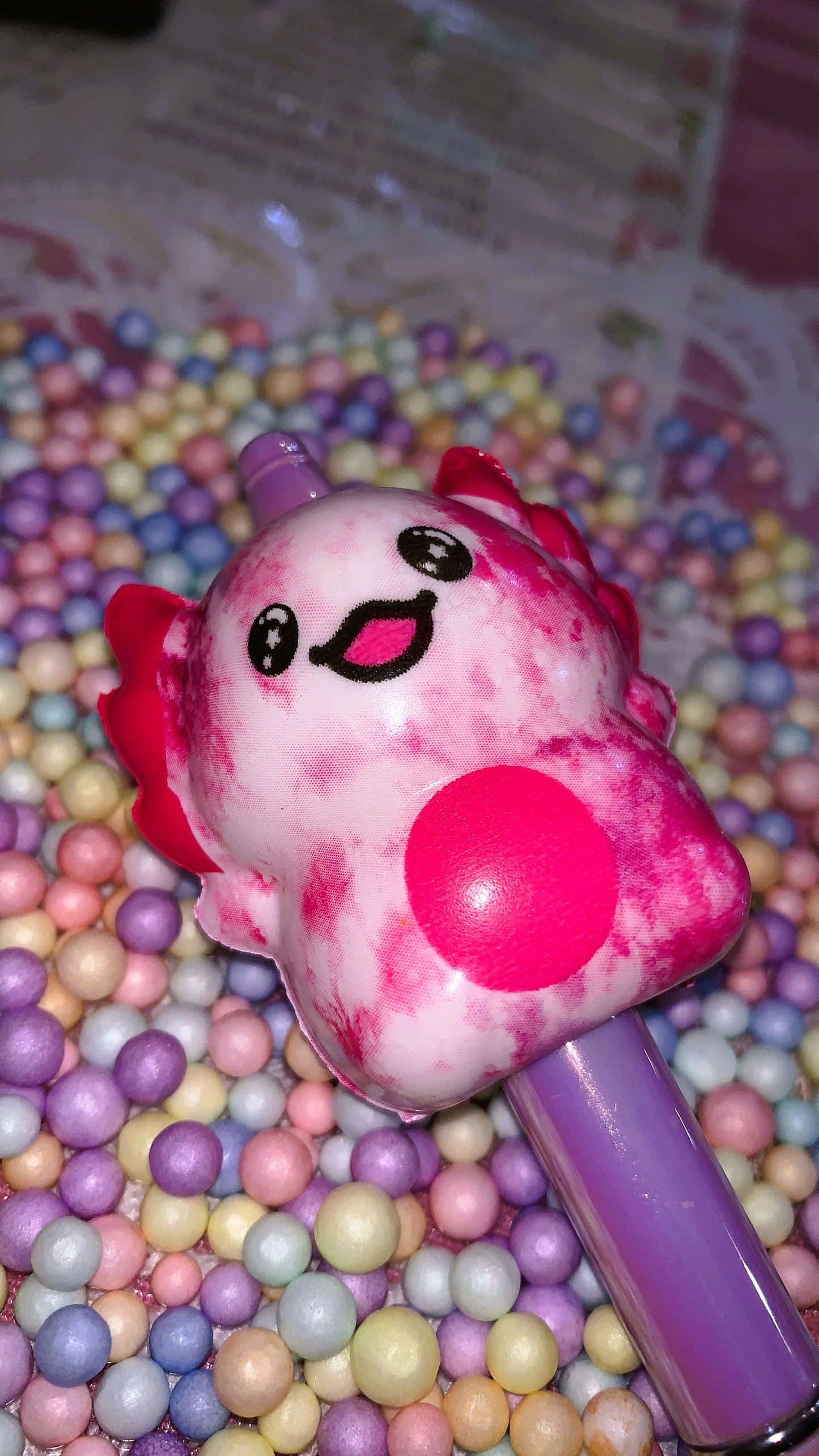 🩷 Bolígrafo Ajolote Squishy | Axolotl Squishy Pen – Cute Kawaii Antistress Edition 🌈✨ | Limited Colors