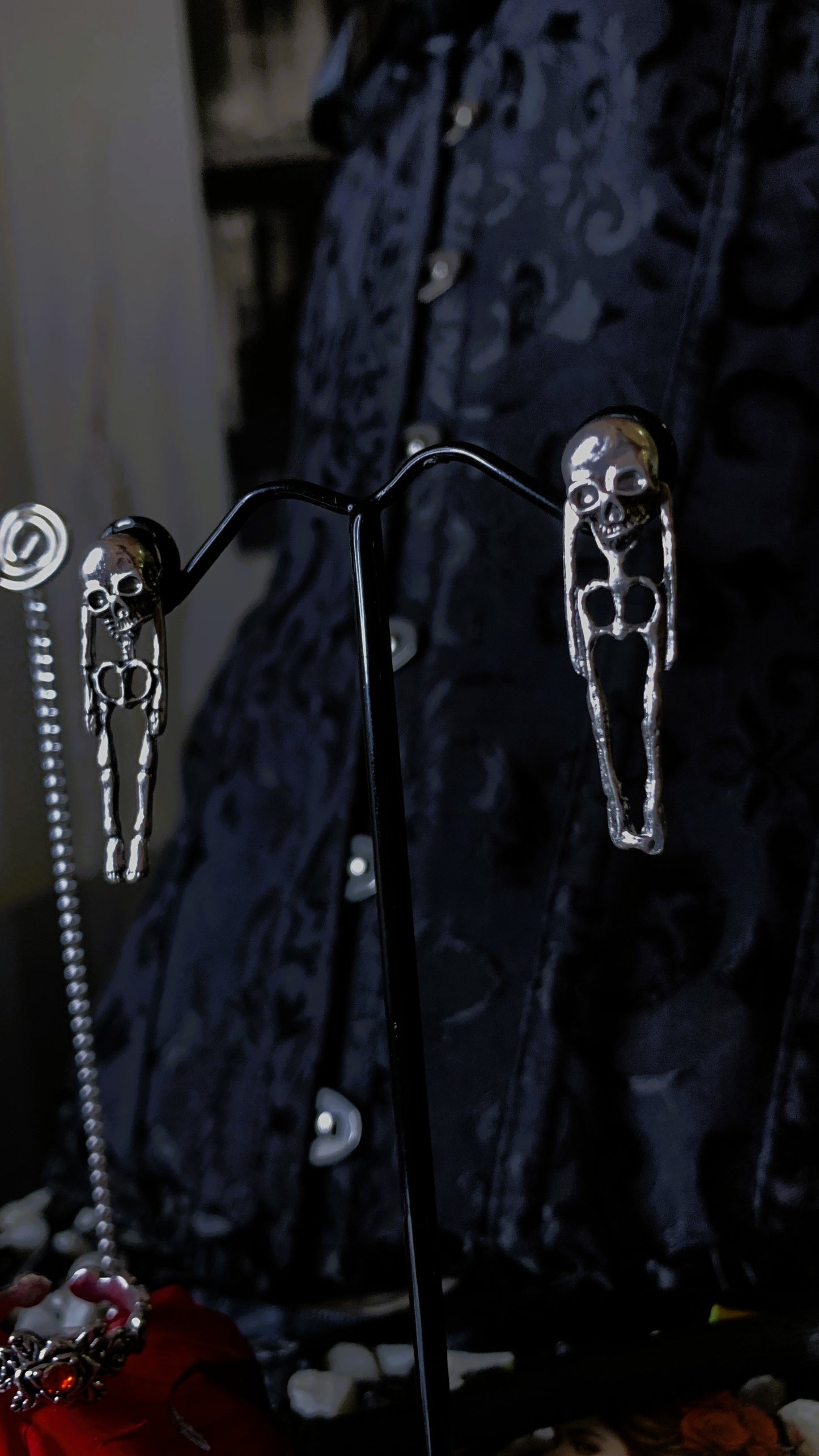🔮 Pack Gótico “Spirit Whisper” | Gothic Ouija & Skeleton Jewelry Set – Dark Anatomy Halloween Edition 🕸️ | 1:1 Limited Edition