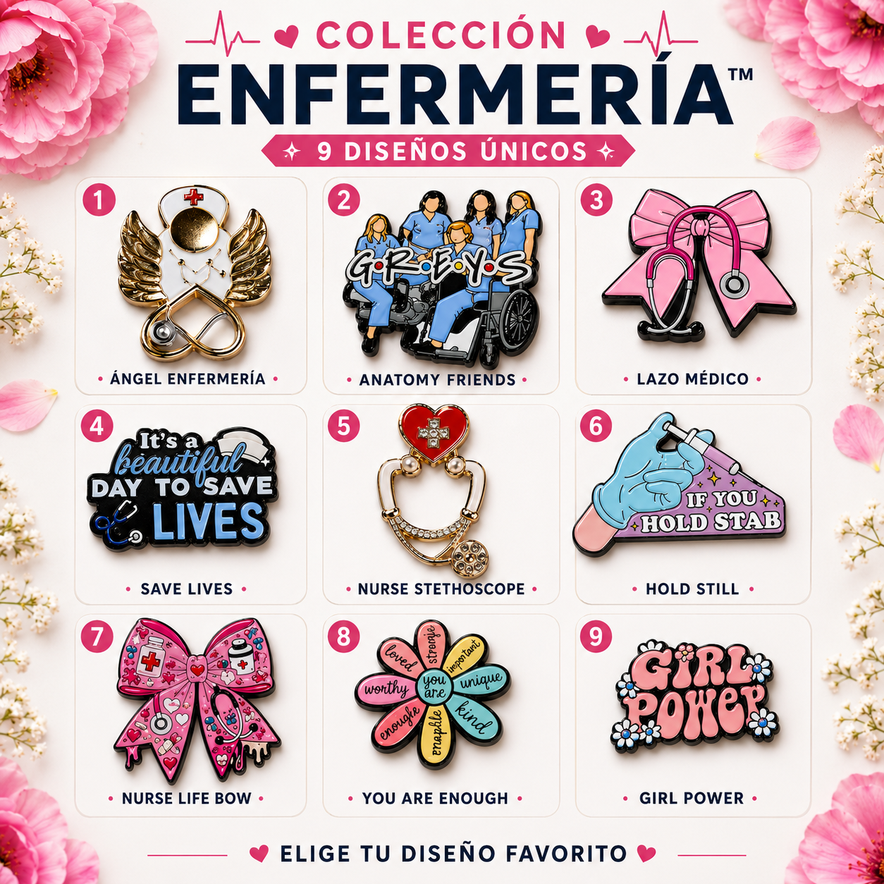 Pins de Enfermería | Nursing Enamel Pin Collection – Limited 1:1 Edition | MedPins
