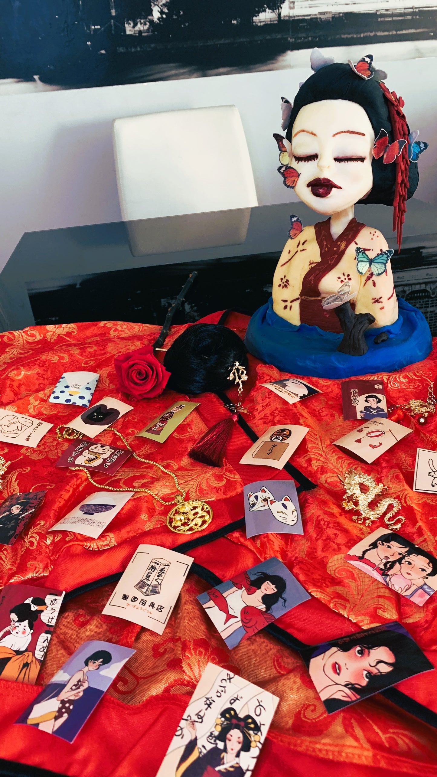 Vintage Japanisches Sticker-Set (25 Stück) – Retro Japanische Kunstaufkleber | Einzigartiges Geschenk für Sammler &amp; Journalisten