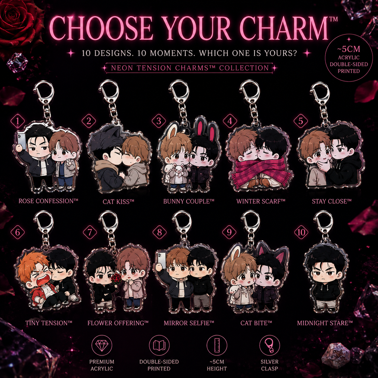 Neon Tension Charms™