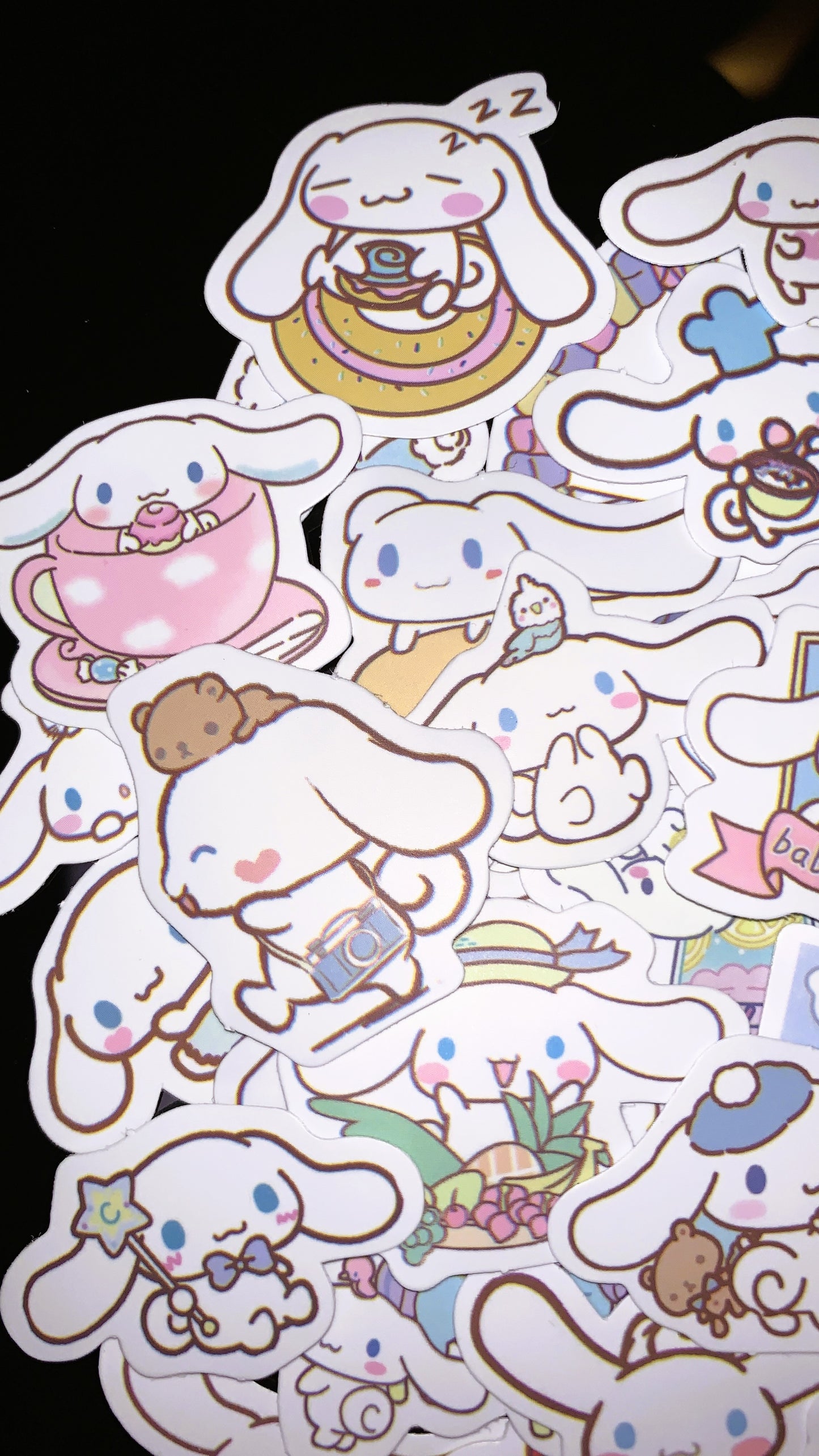 Pack de Stickers Cinnamoroll (25 piezas) – Pegatinas Kawaii Sanrio para Portátiles, Diarios & Coleccionistas