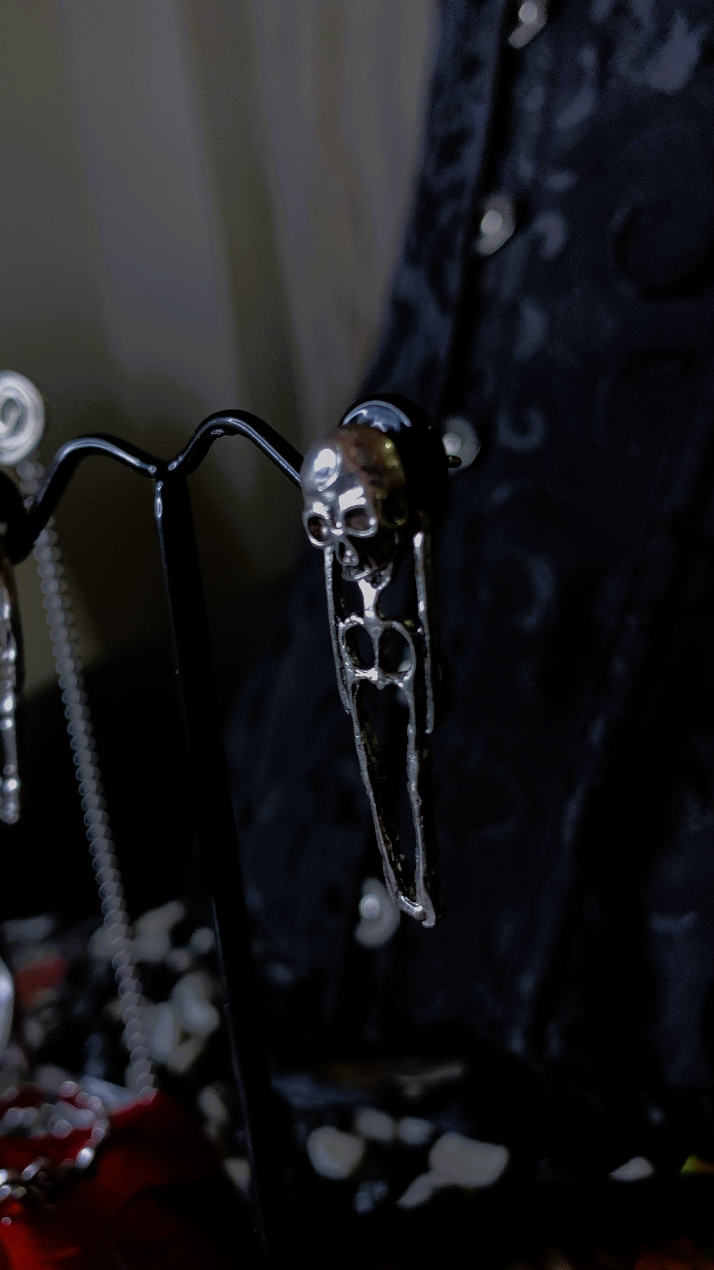 🔮 Pack Gótico “Spirit Whisper” | Gothic Ouija & Skeleton Jewelry Set – Dark Anatomy Halloween Edition 🕸️ | 1:1 Limited Edition