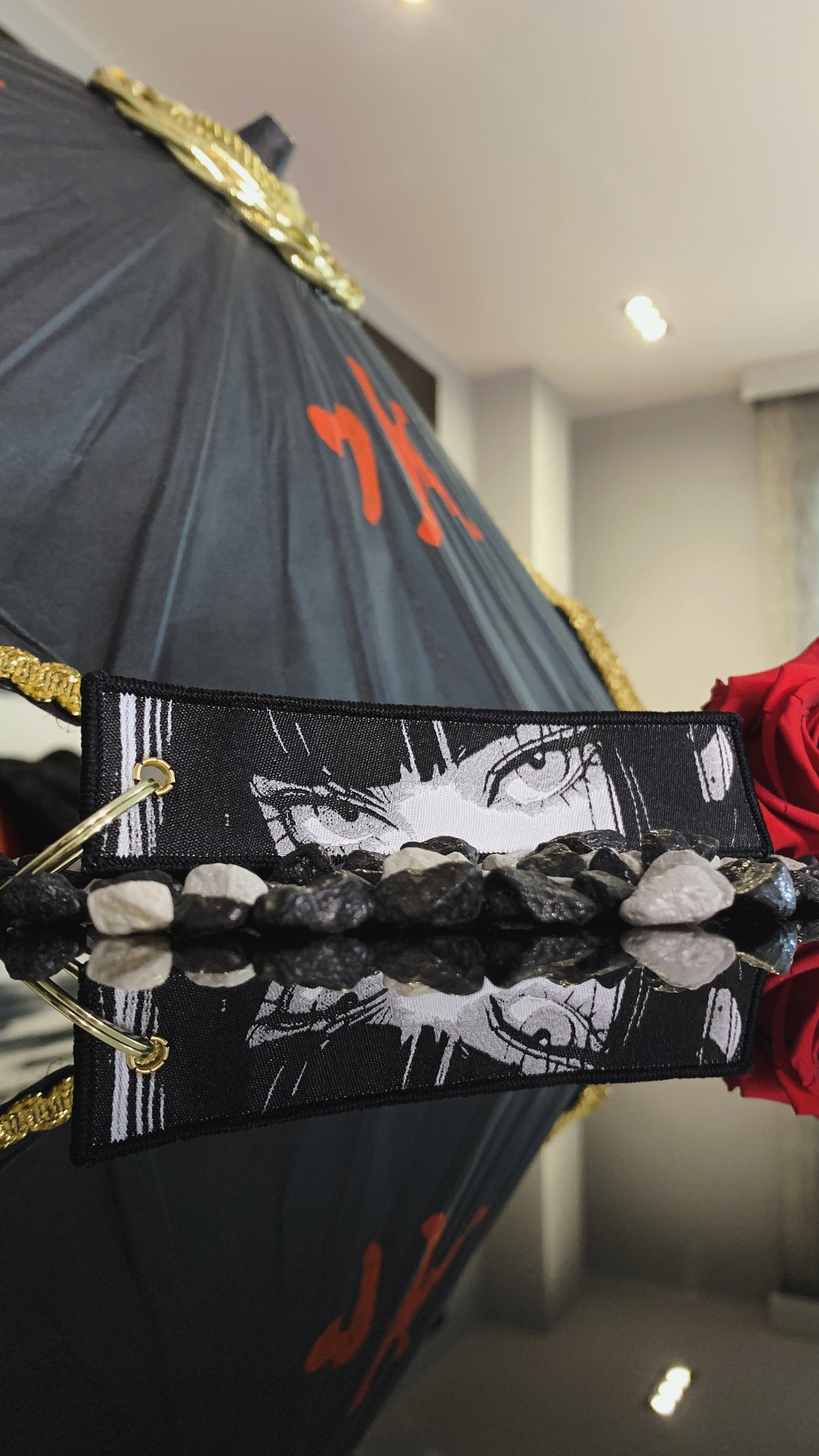 Tag de Tela Daki – Llavero Bordado Doble Cara | Coleccionable Demon Slayer & Regalo Cosplay