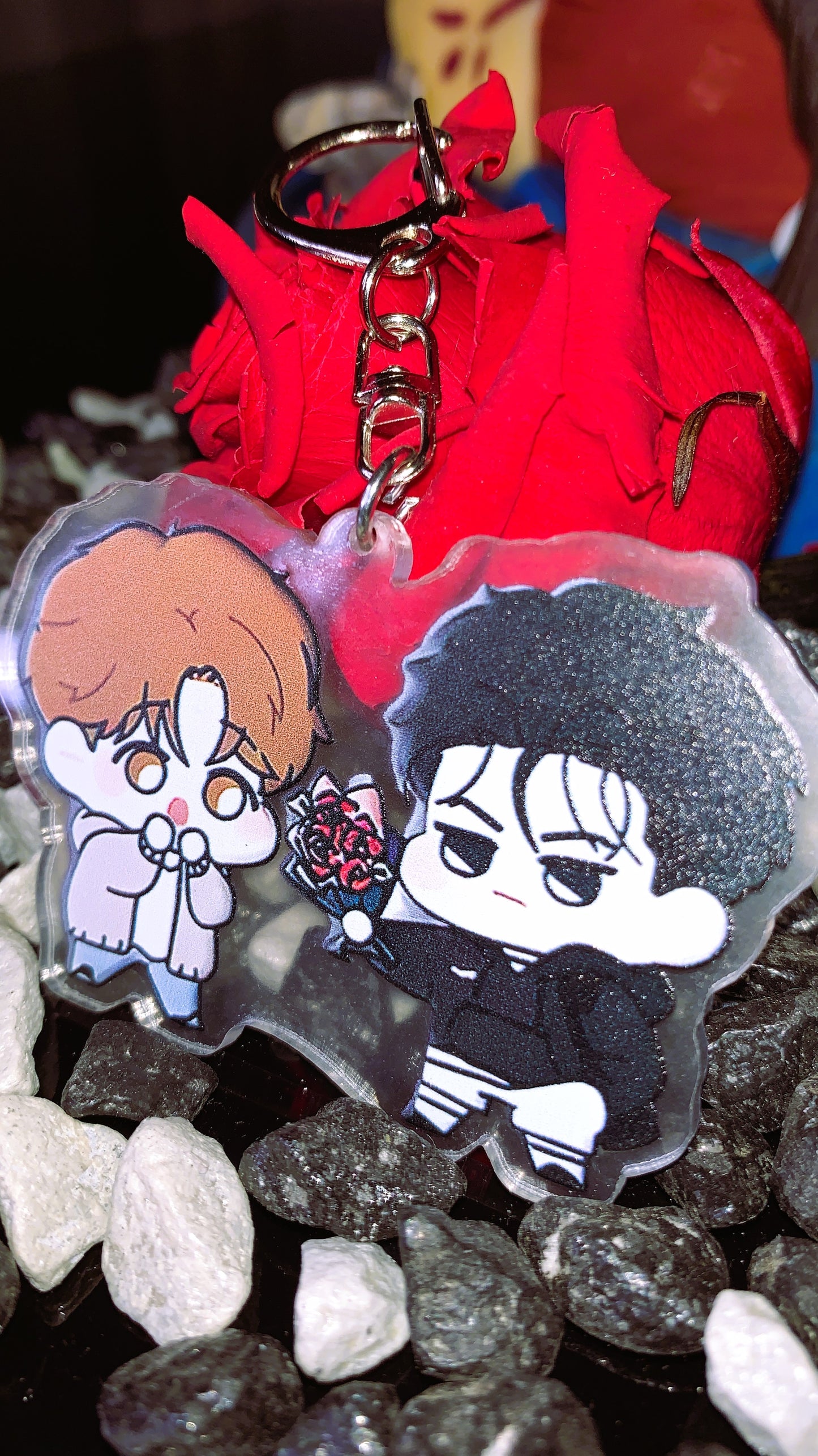 🔗 Llavero Jinx BL – Kim Dan & Joo Jaekyung Chibi | Acrílico Premium Edición Fans