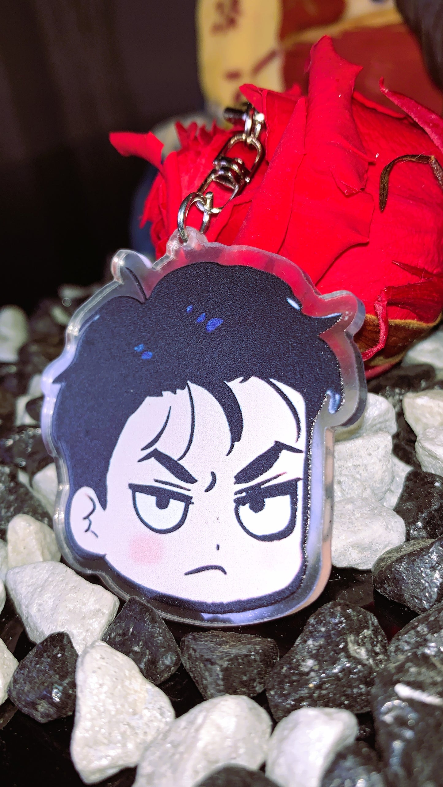 🔥 Keychain “Jaekyung Face” | Llavero Acrílico Chibi Jaekyung – Jinx BL Yaoi Merch 🖤 | Limited Edition