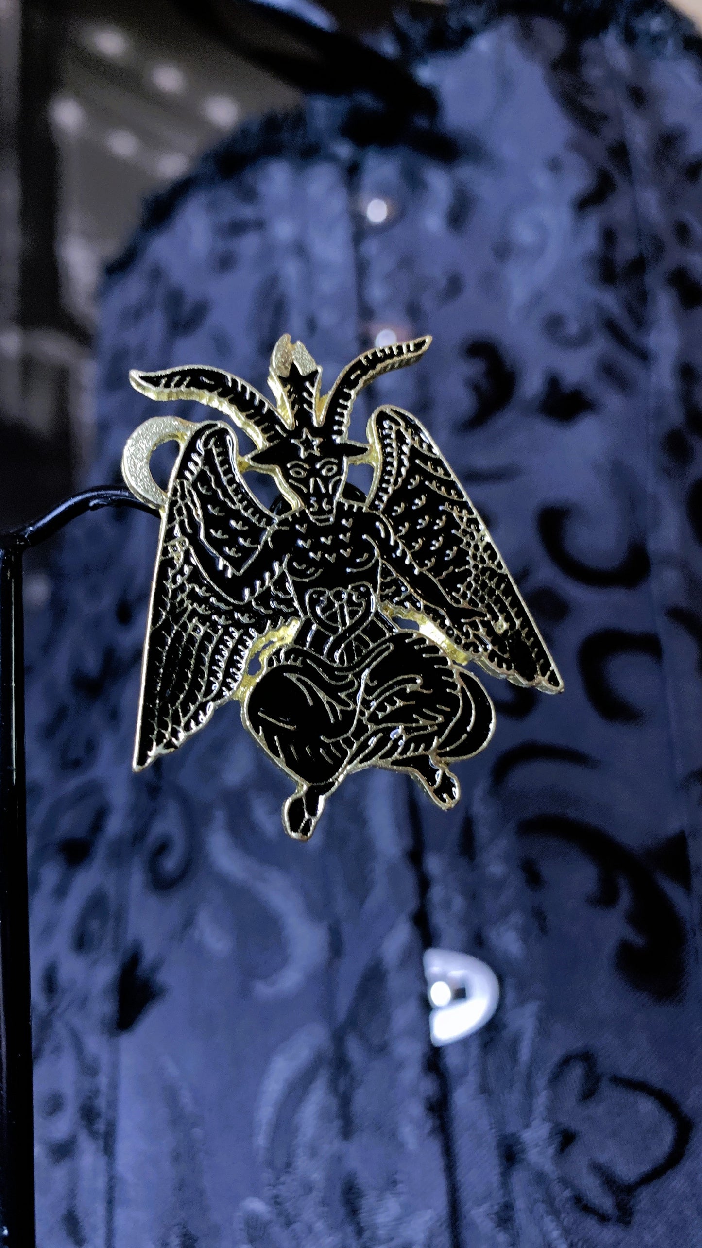 🖤 Set “Occult Wings” | 2 Gothic Enamel Pins – Dark Magic & Esoteric Power ✨ | Dark Anatomy Halloween Edition | 1:1 Limited Edition