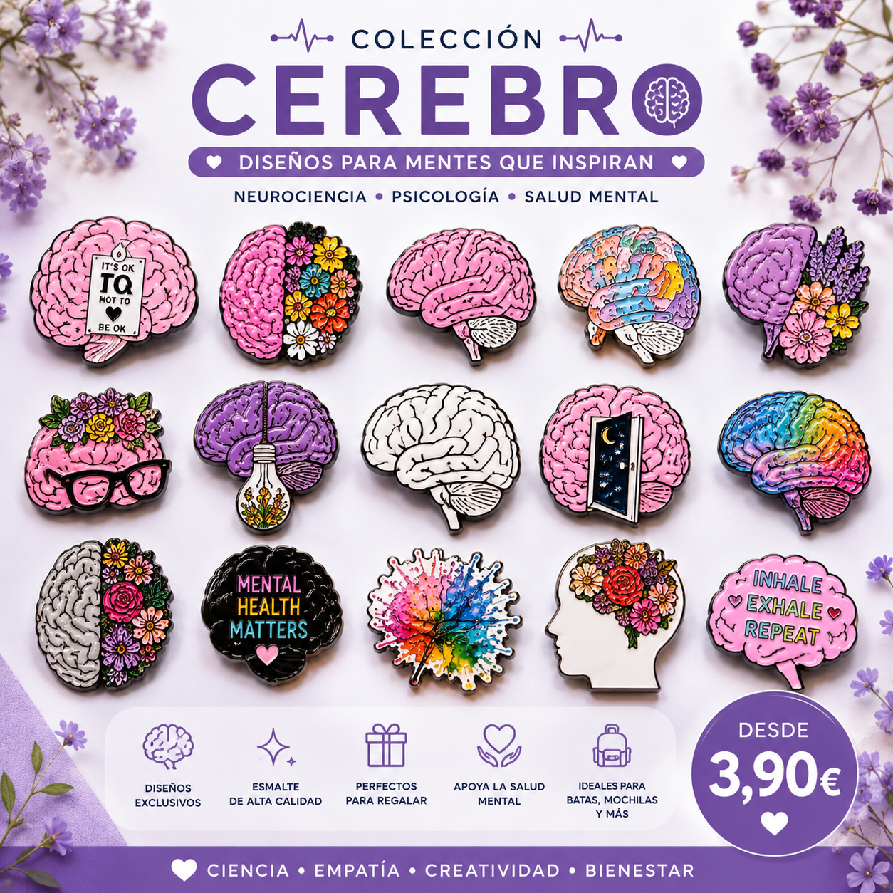 Pins de Anatomía Humana | Human Anatomy Enamel Pin Collection – Limited 1:1 Edition | MedPins