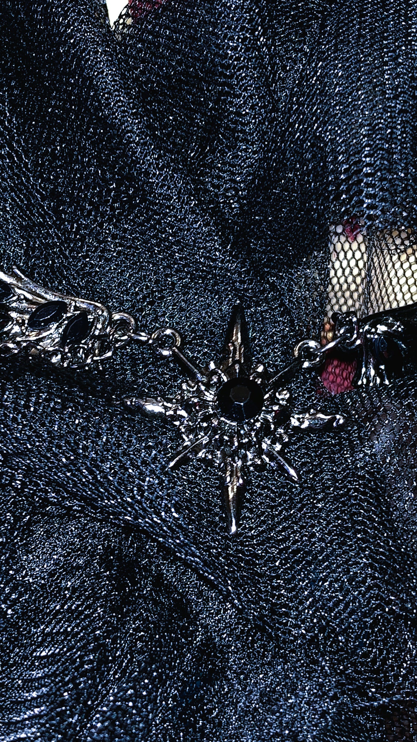 ✨ Choker Estrella Negra “Celestial Cross Deluxe” | Gothic Black & Silver Star Choker ⚜️ | Dark Anatomy Jewelry Limited 1:1