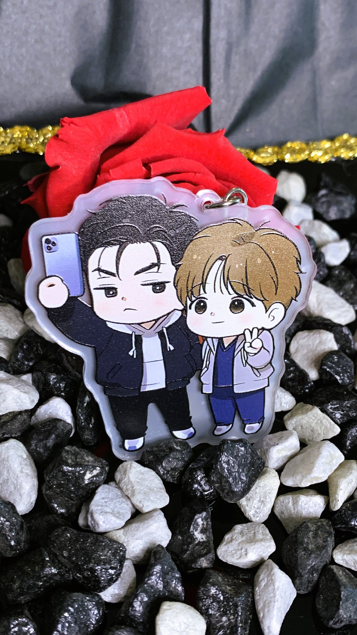 Llavero Jinx BL – Kim Dan & Joo Jaekyung Chibi Acrílico | Merch Yaoi, Webtoon & Manhwa