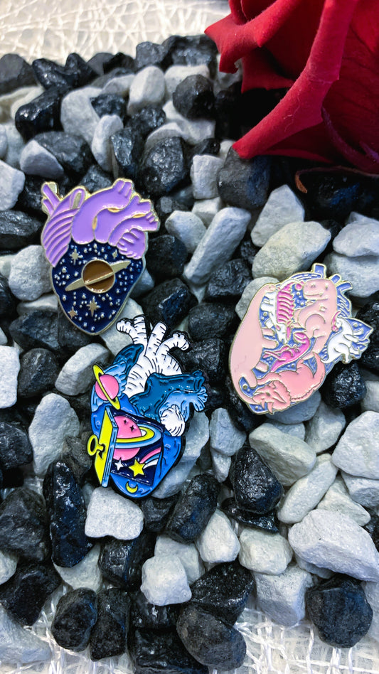 Set de 3 Pins Anatómicos “Celestial Anatomy” | Surreal Anatomy Pin Set 1:1 Limited Edition
