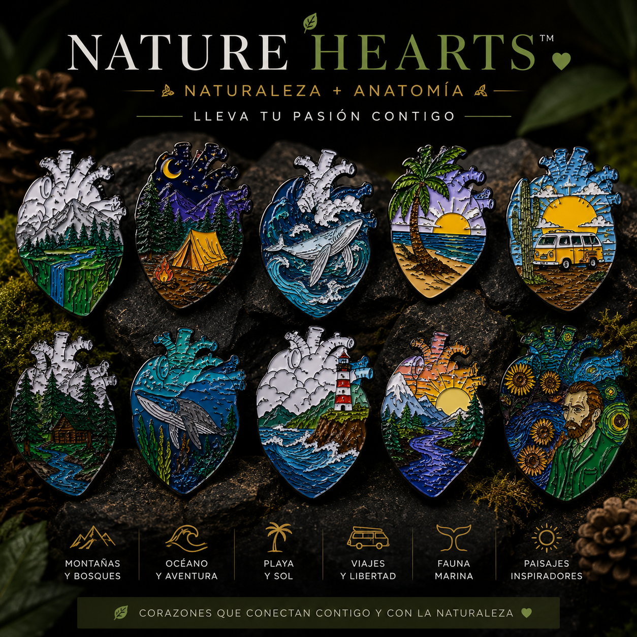 Pins “Corazón Humano” | Human Heart Enamel Pin Collection – Limited 1:1 Edition | MedPins