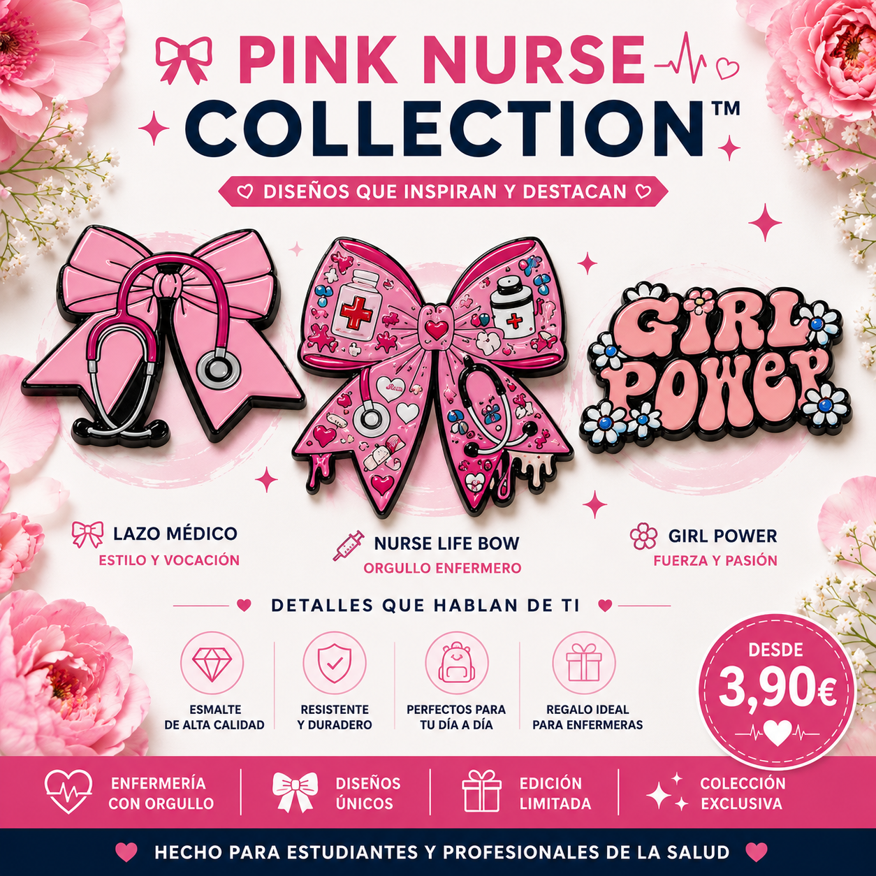 Pins de Enfermería | Nursing Enamel Pin Collection – Limited 1:1 Edition | MedPins