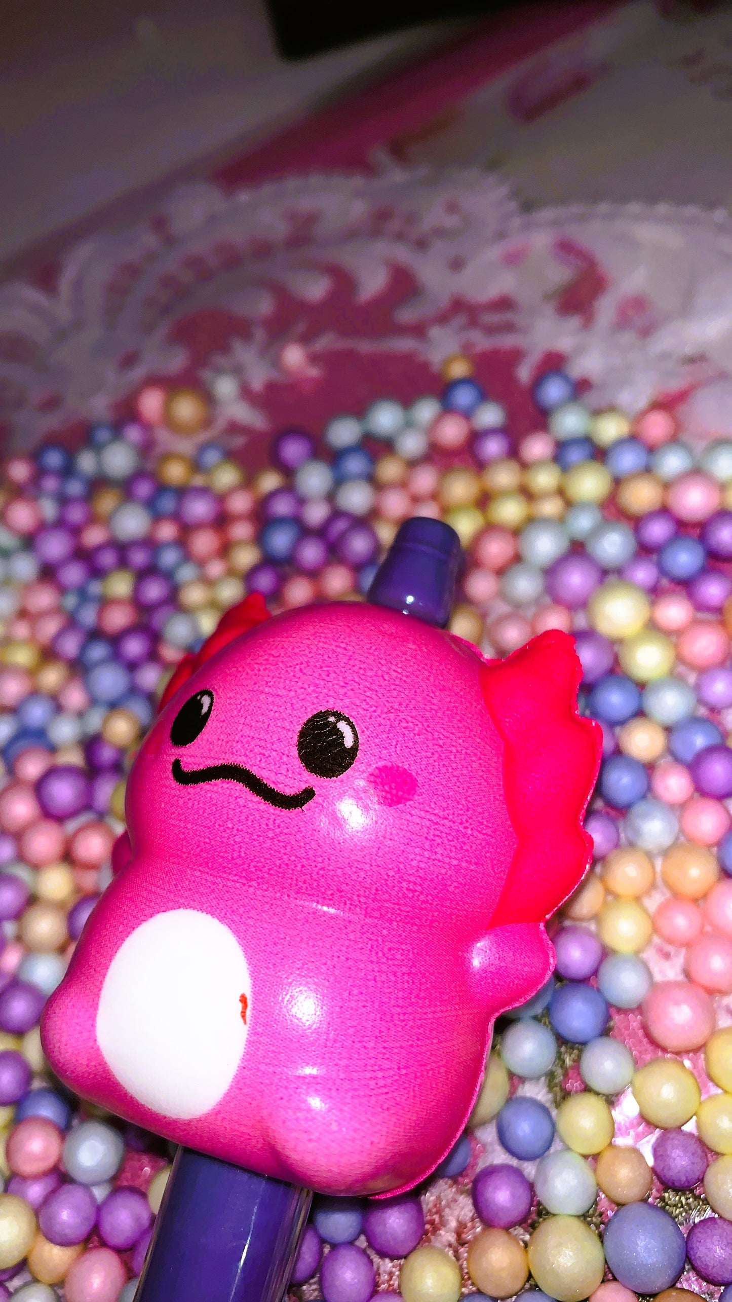 🩷 Bolígrafo Ajolote Squishy | Axolotl Squishy Pen – Cute Kawaii Antistress Edition 🌈✨ | Limited Colors