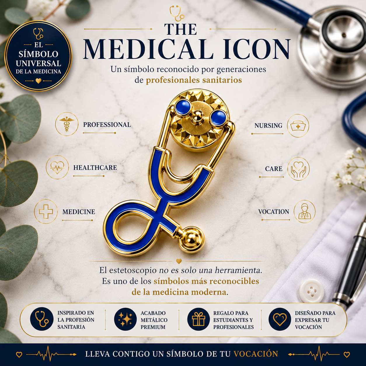 Pins Estetoscopio Clínico | Clinical Stethoscope Enamel Pin Collection | Limited 1:1 Edition Clinical Stethoscope Enamel Pin Collection | Limited 1:1 Edition | MedPins
