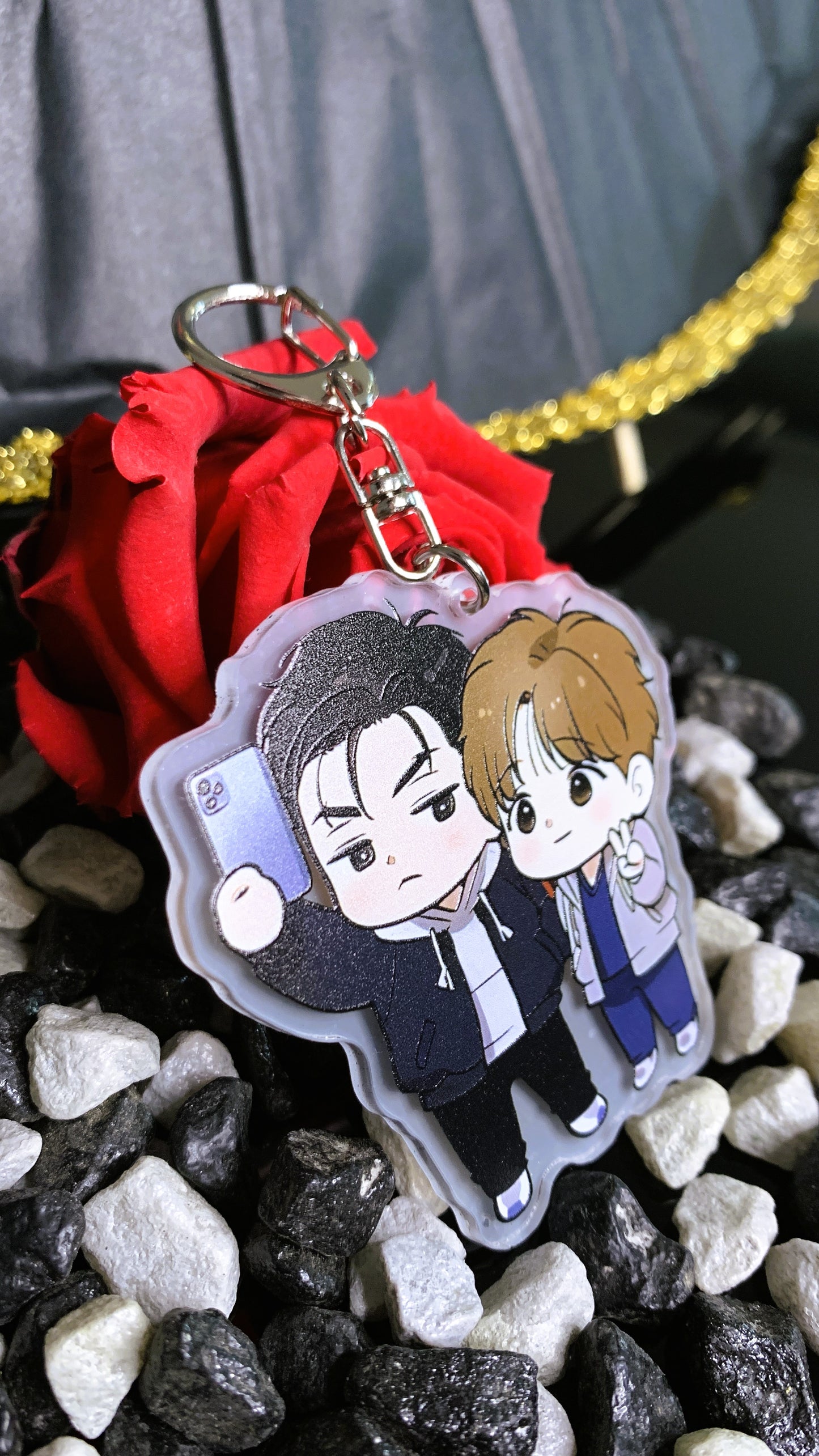 Llavero Jinx BL – Kim Dan & Joo Jaekyung Chibi Acrílico | Merch Yaoi, Webtoon & Manhwa