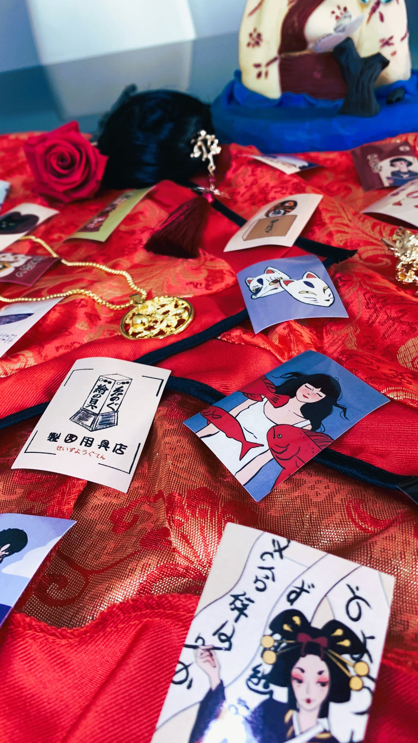 Vintage Japanisches Sticker-Set (25 Stück) – Retro Japanische Kunstaufkleber | Einzigartiges Geschenk für Sammler &amp; Journalisten