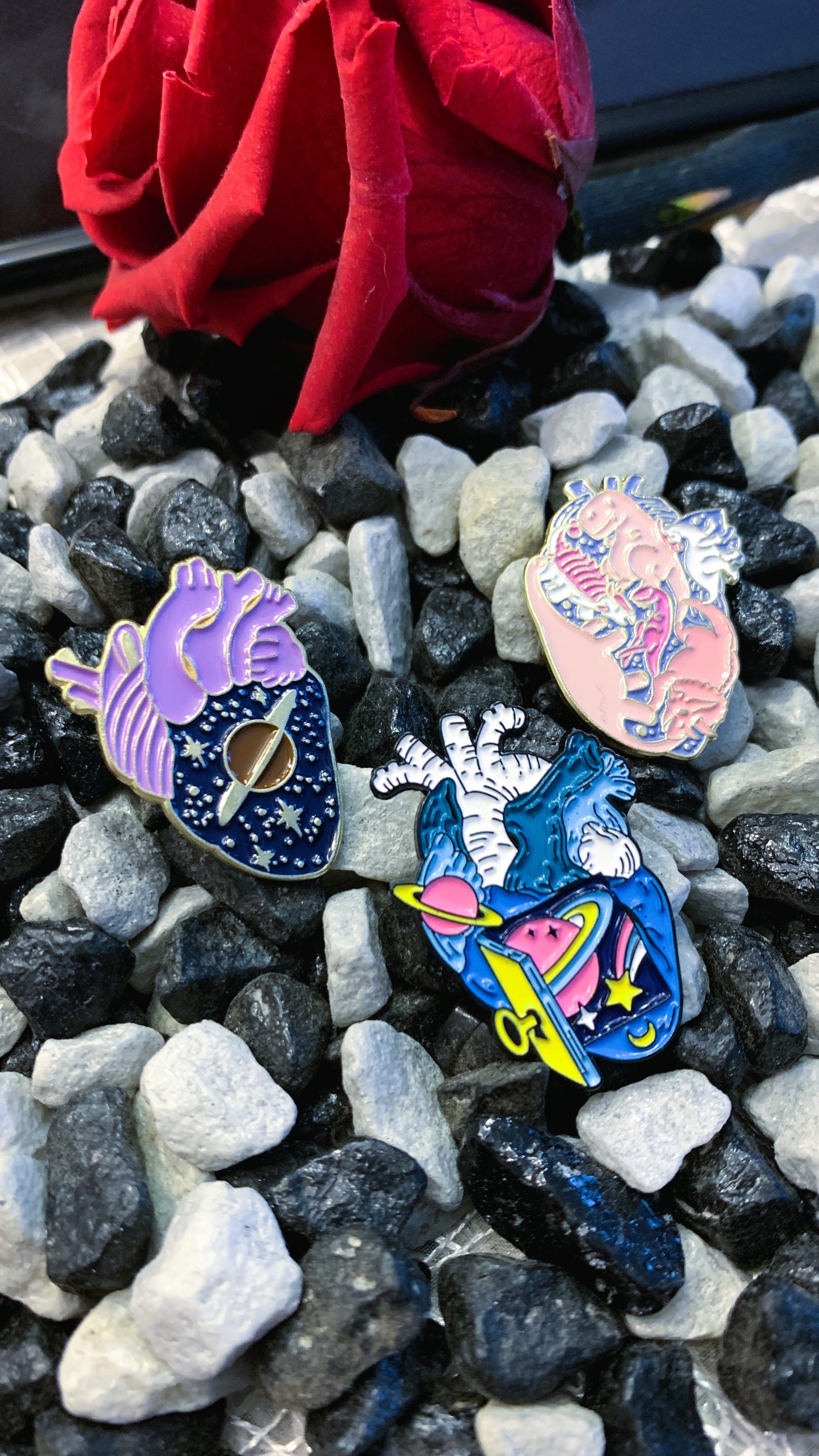 Set de 3 Pins Anatómicos “Celestial Anatomy” | Surreal Anatomy Pin Set 1:1 Limited Edition