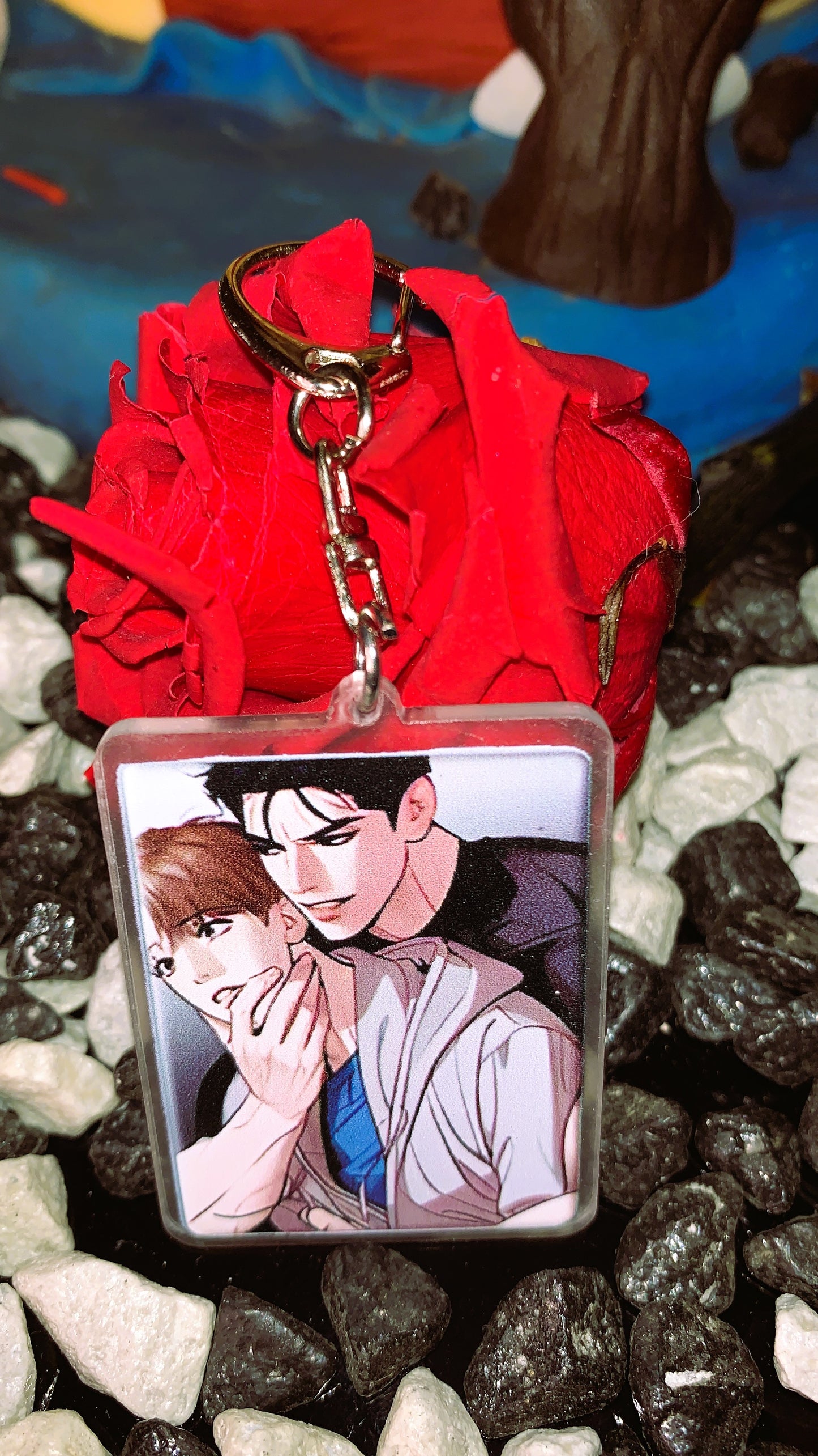 💘 Llavero “Jinx BL – Kim Dan & Jaekyung” | Acrylic Rect Keychain – Yaoi Manhwa Limited Edition 🔥