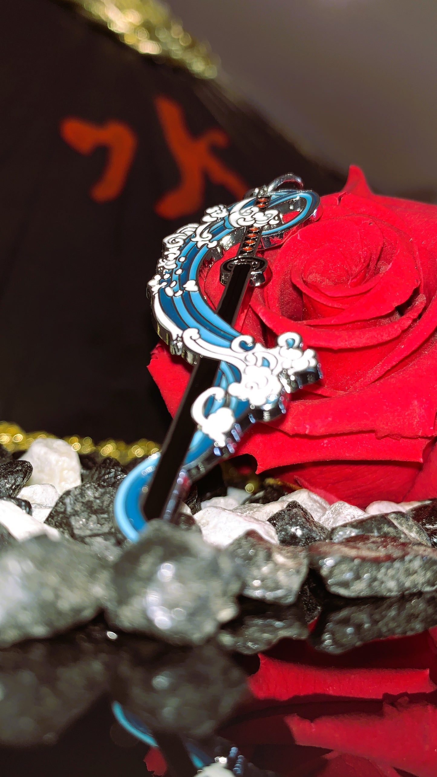 Espada Muichiro Tokito – Mini Katana Demon Slayer Llavero | Coleccionable Anime & Regalo Cosplay