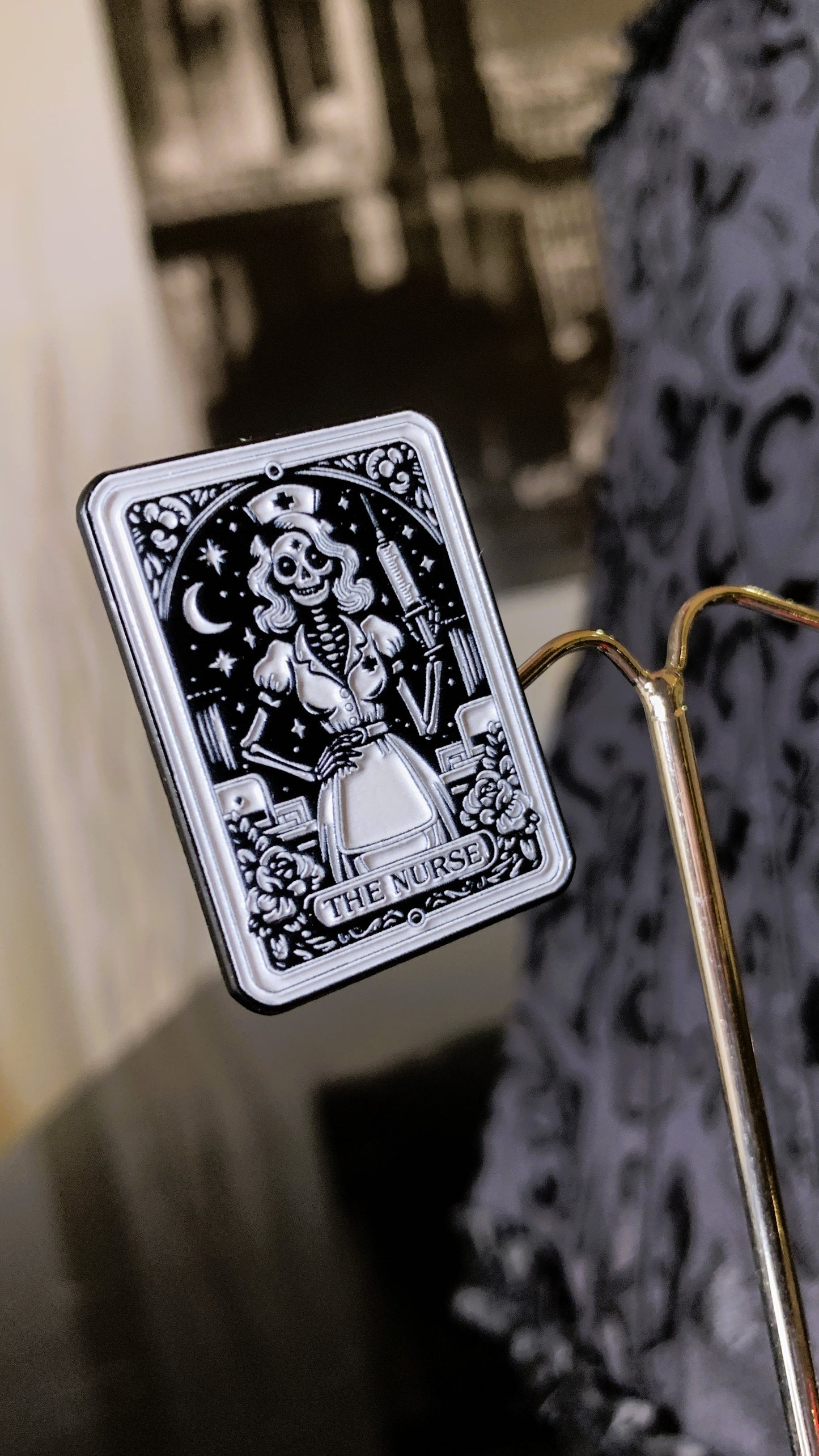 💀 Set “Dark Medics” | 2 Gothic Enamel Pins – Dark Nurse & Plague Doctor 🕯️ | Dark Anatomy Halloween Edition | 1:1 Limited Edition