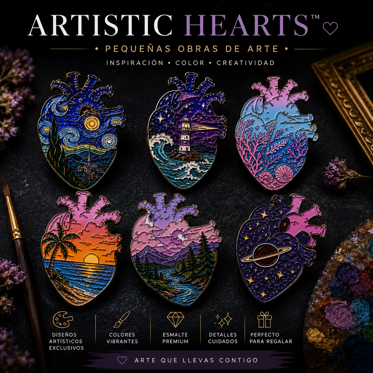 Pins “Corazón Humano” | Human Heart Enamel Pin Collection – Limited 1:1 Edition | MedPins