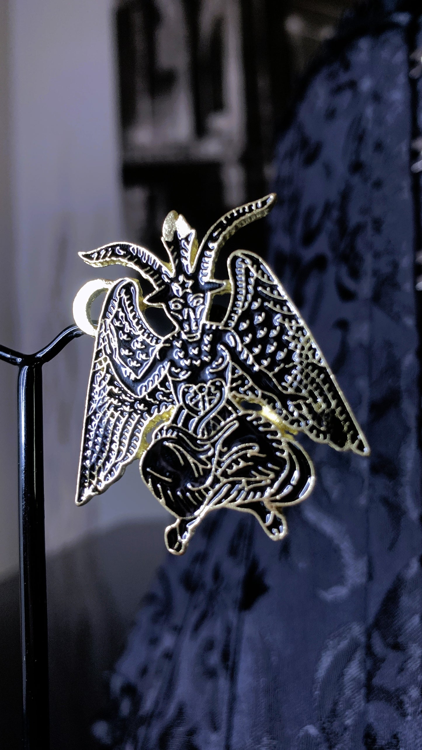 🖤 Set “Occult Wings” | 2 Gothic Enamel Pins – Dark Magic & Esoteric Power ✨ | Dark Anatomy Halloween Edition | 1:1 Limited Edition
