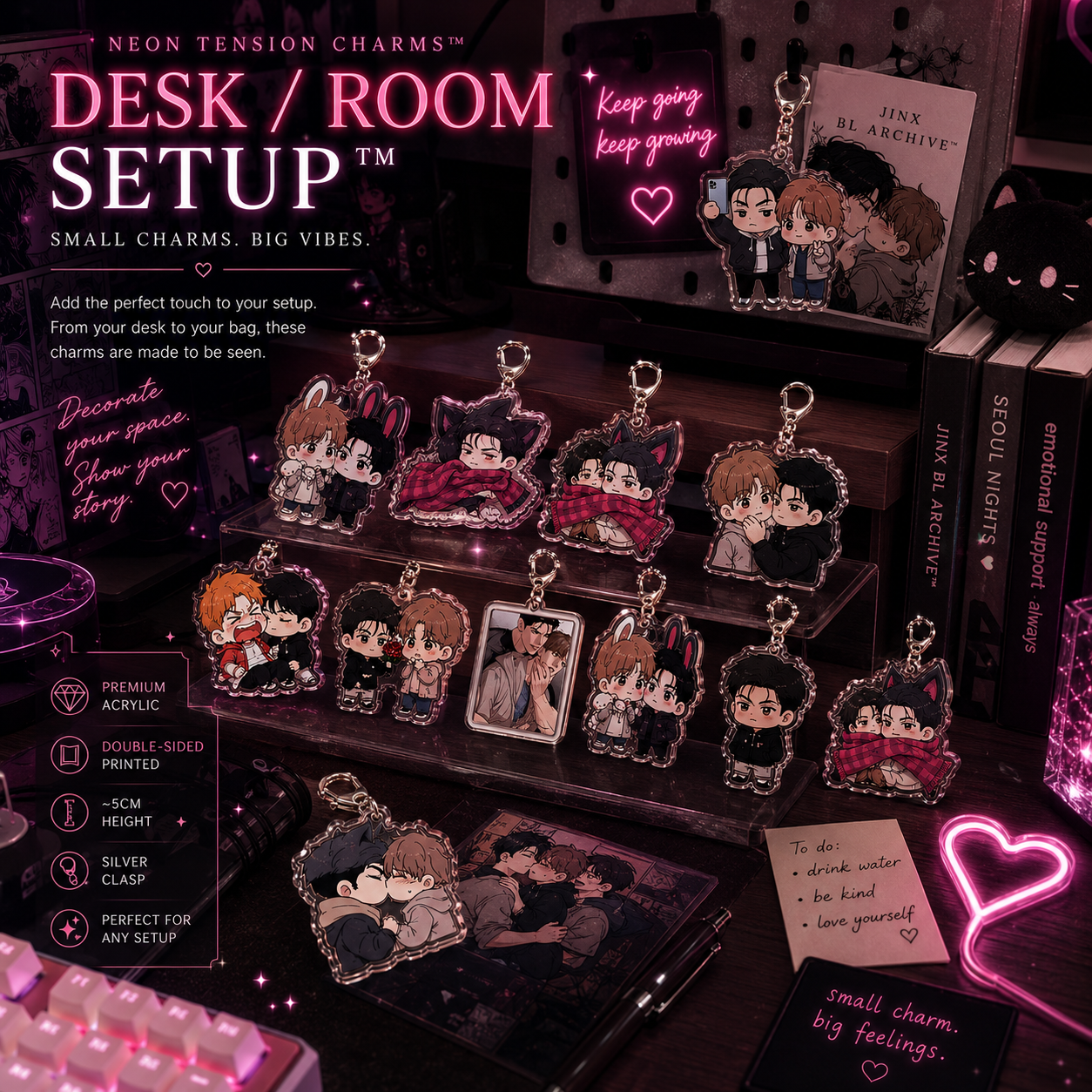 Neon Tension Charms™