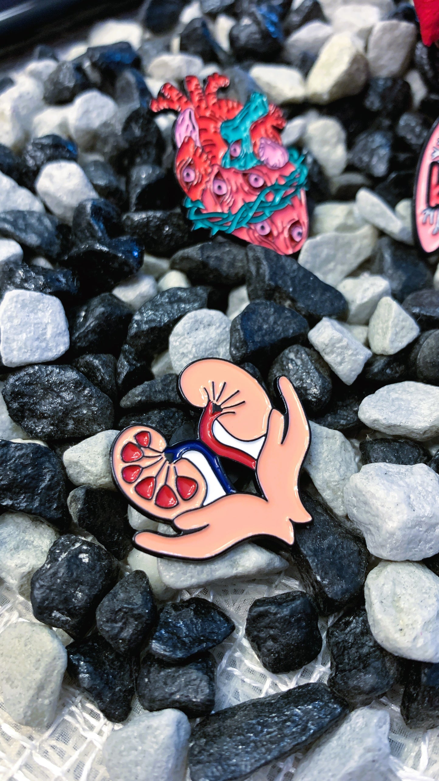 Pack “Vital Balance” | Heart of Eyes + Lungs “Breathe” + Stomach Enamel Pin Set 1:1 Limited Edition