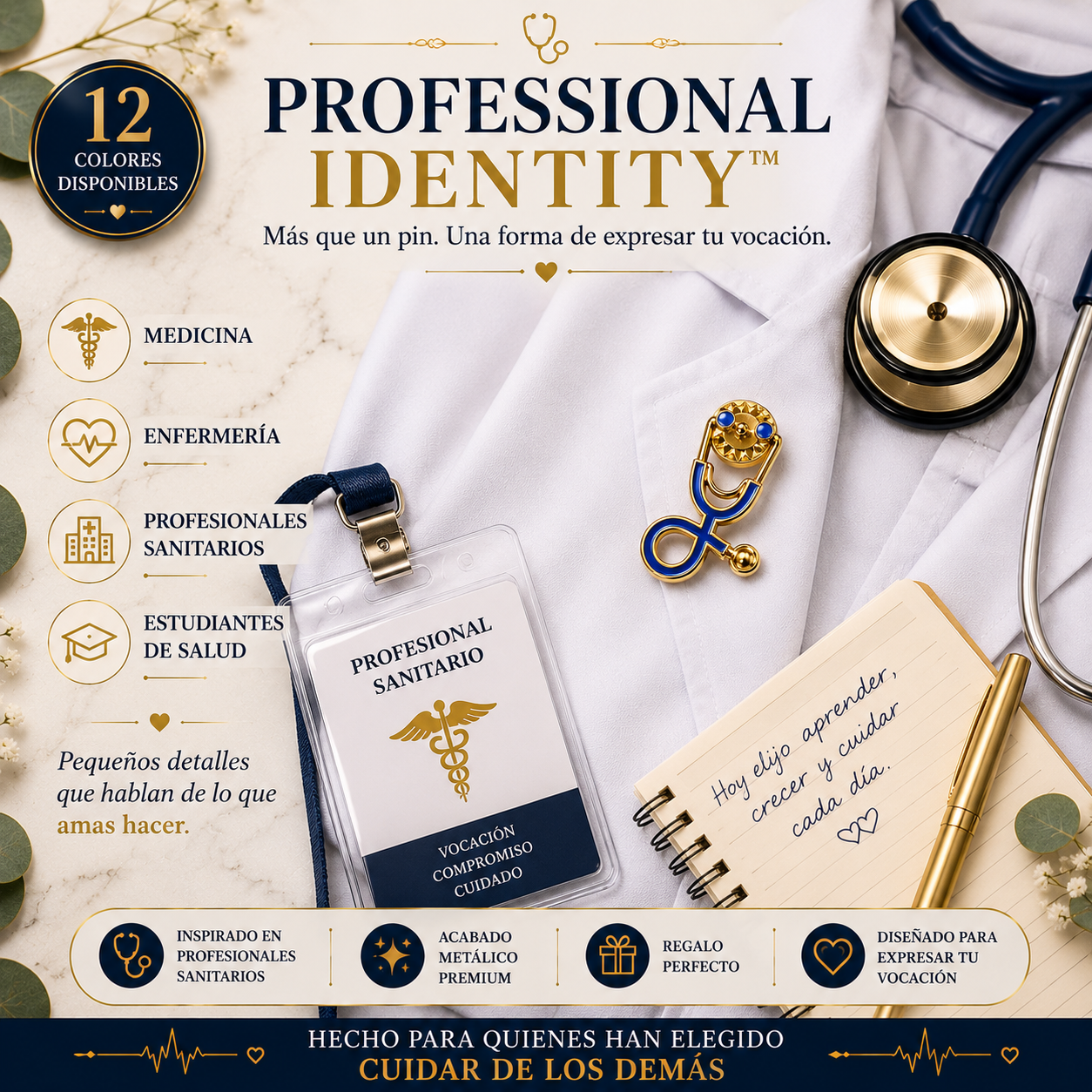 Pins Estetoscopio Clínico | Clinical Stethoscope Enamel Pin Collection | Limited 1:1 Edition Clinical Stethoscope Enamel Pin Collection | Limited 1:1 Edition | MedPins