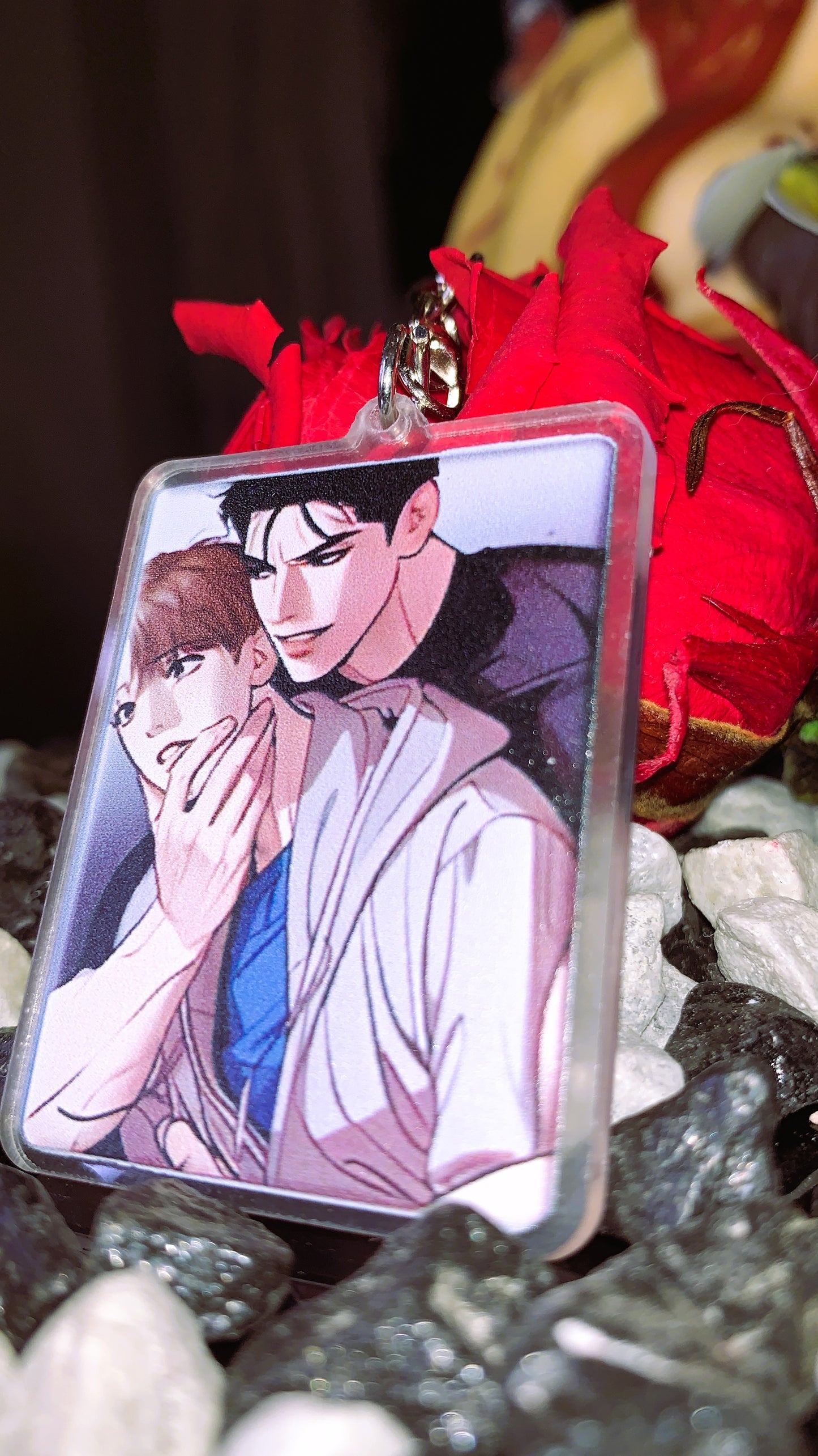 💘 Llavero “Jinx BL – Kim Dan & Jaekyung” | Acrylic Rect Keychain – Yaoi Manhwa Limited Edition 🔥